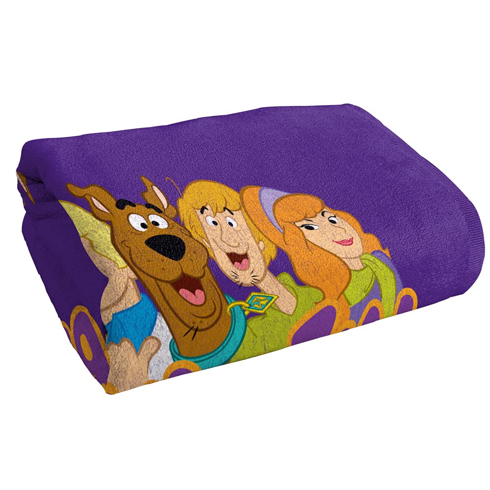 Logovision Scooby-Doo Scooby Gang Purple Officially Licensed Beach Towel 30'' X 60''