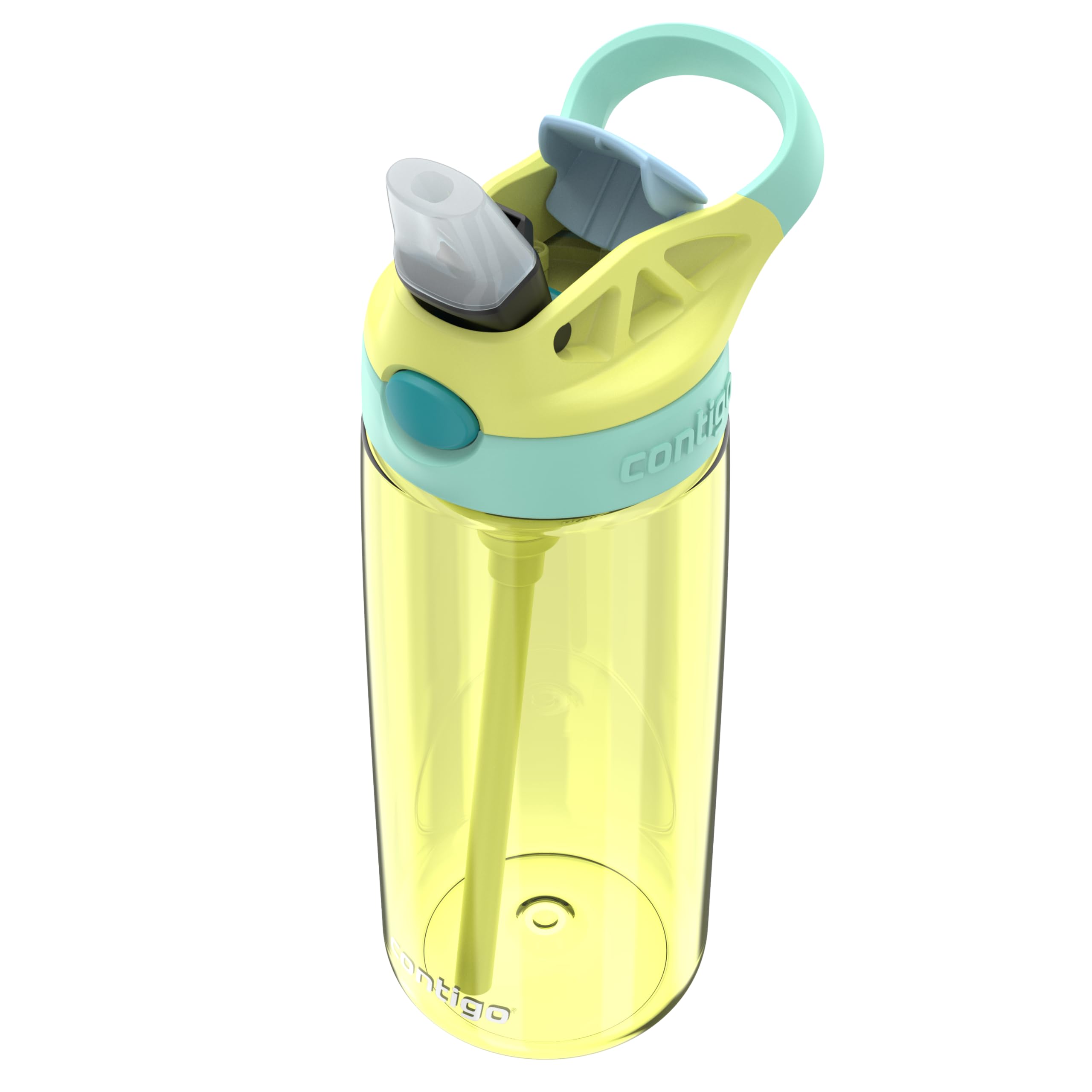 Contigo Kids AUTOSPOUT Water Bottle, 20oz, Limelight, Cleanable Plastic, Model 2198491