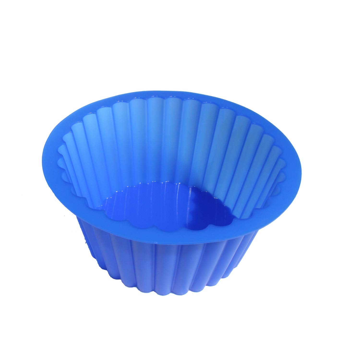 X-Haibei Giant Cupcake Pan Round Chocolate Cake Bread Bakeware Silicone Mold Top Dia. 7.8Inch,Bottom 5.3Inch, Height 3.5 Inch