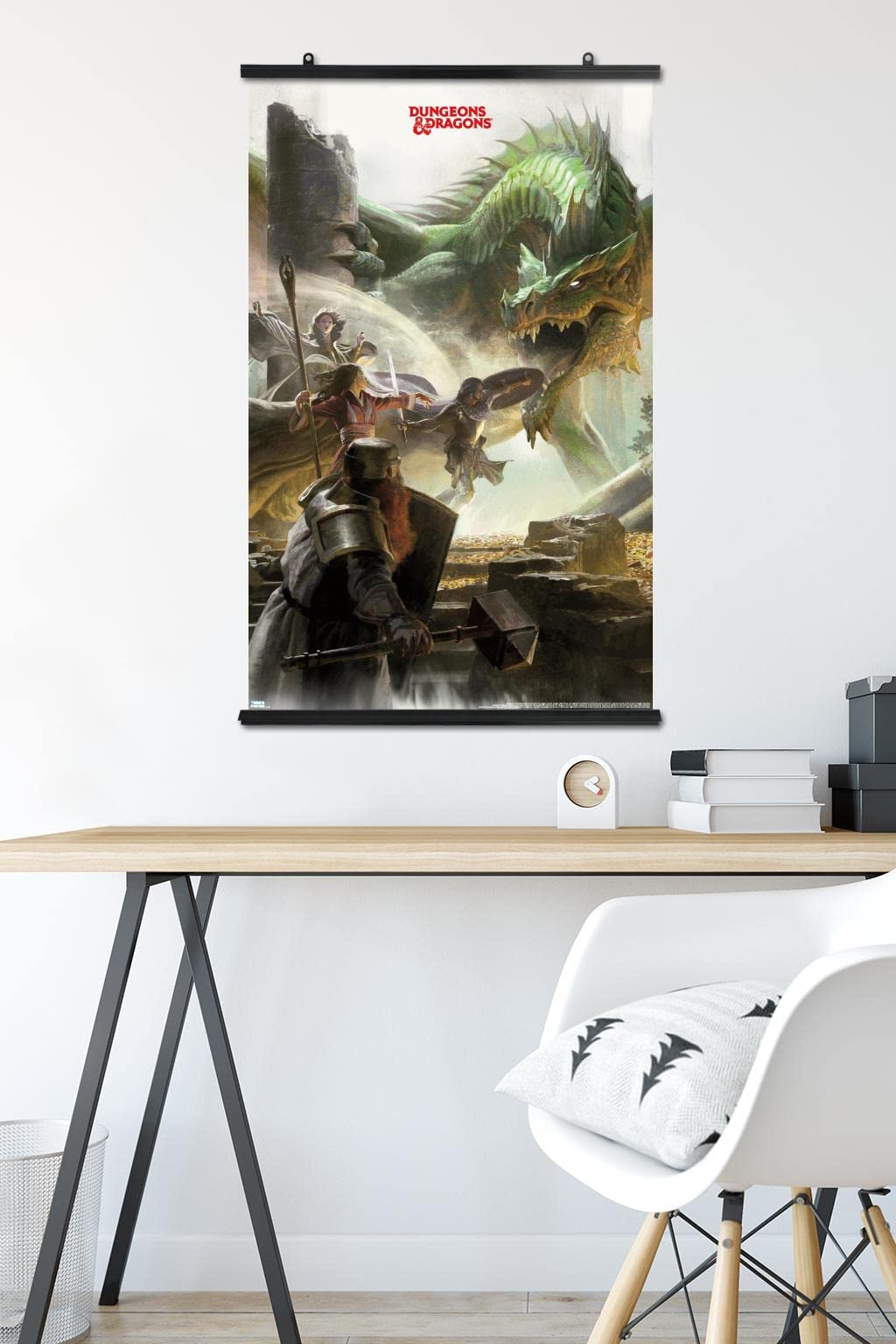 Trends International Dungeons And Dragons - Adventure Wall Poster, 22.37'' X 34.00'', Poster & Clip Bundle