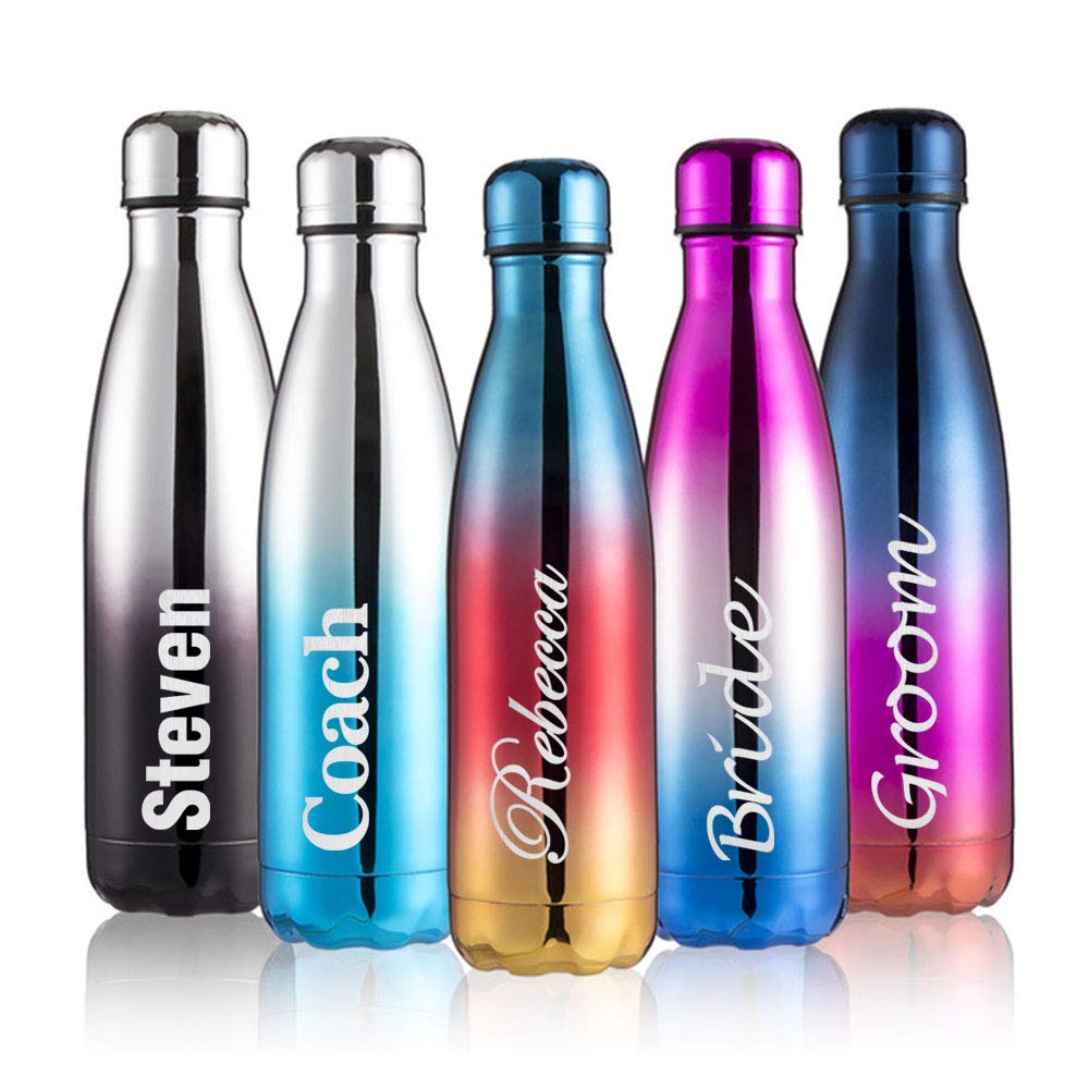 Personalized Insulated Water Bottle Vacuum Flask | Stainless Steel | 12 Hours Hot & 24 Hours Cold 500Ml / 17Oz | Bottles For Sch