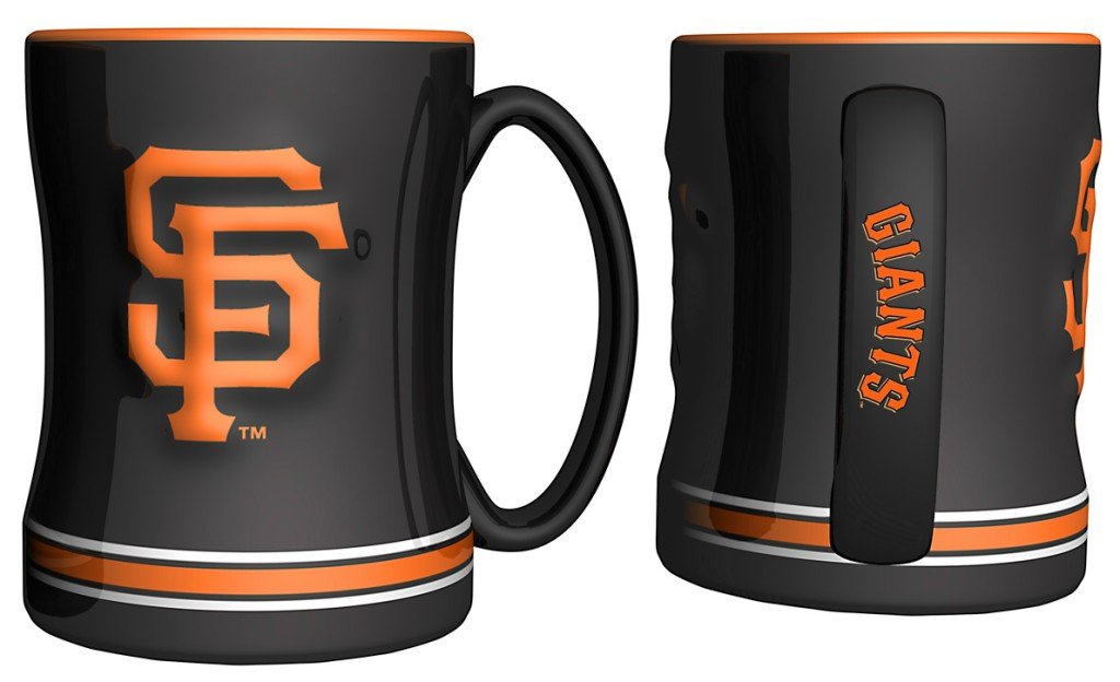 San Francisco Giants Black 14Oz. Ceramic Relief Mug