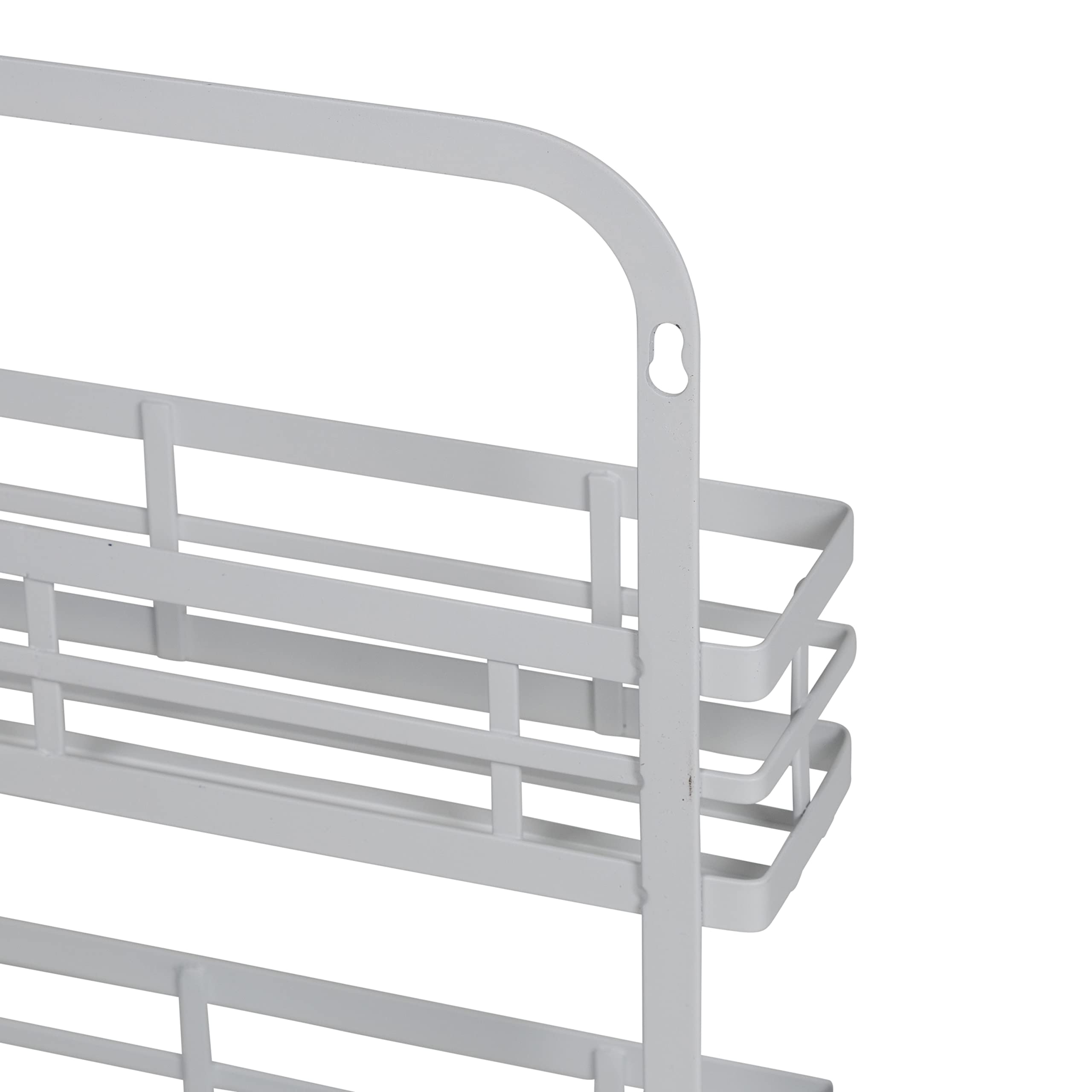 Honey-Can-Do Honey Can Do Modern Wall Spice Rack Shelf With 2 Tiers, White Kch-09428 White