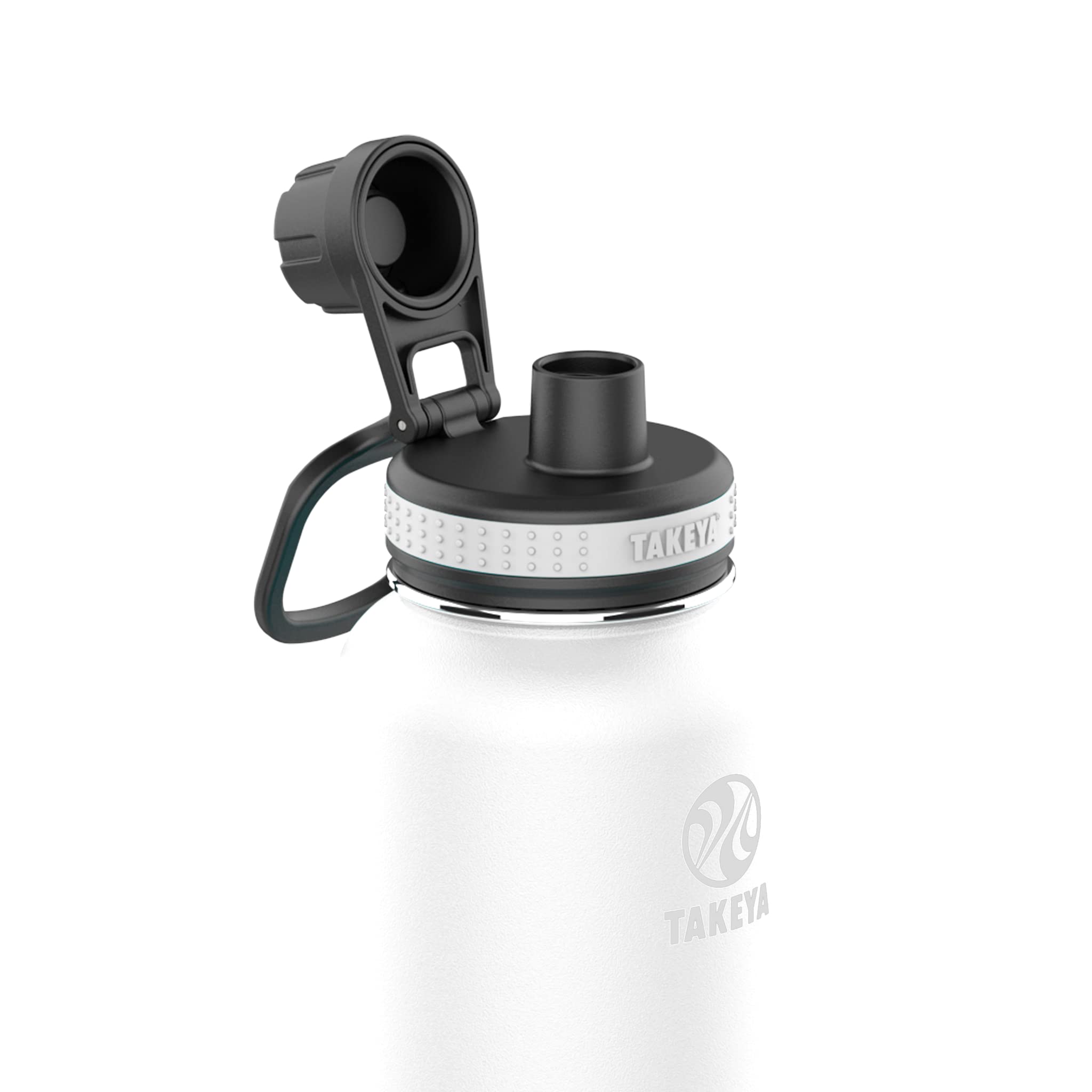 Takeya Originals 32 Oz Vacuum Insulated Stainless Steel Water Bottle With Straw Lid, White