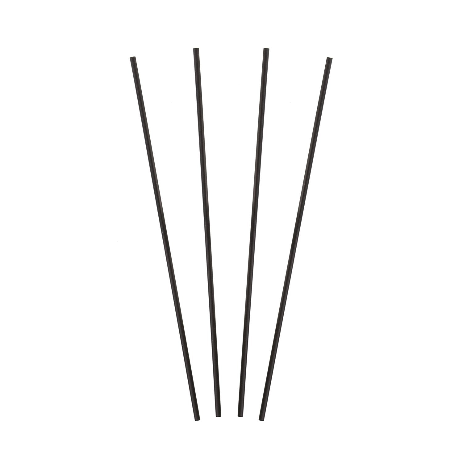 Royal 7.5'' Black Sip Straw, Package Of 1000