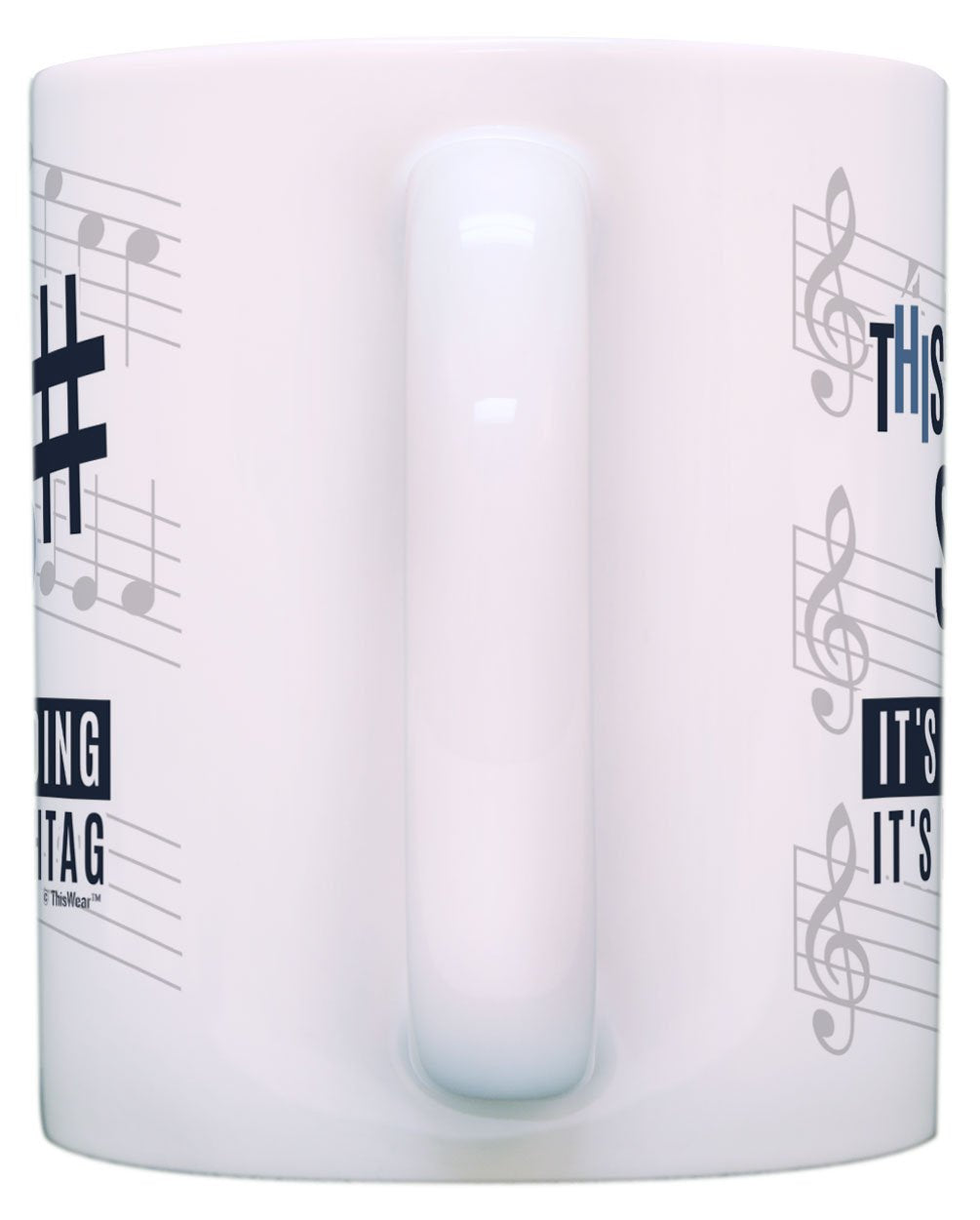 Music Teacher Gifts This is a Sharp Not a Hashtag Funny Musician Gift 11oz Ceramic Coffee Mug with Handle