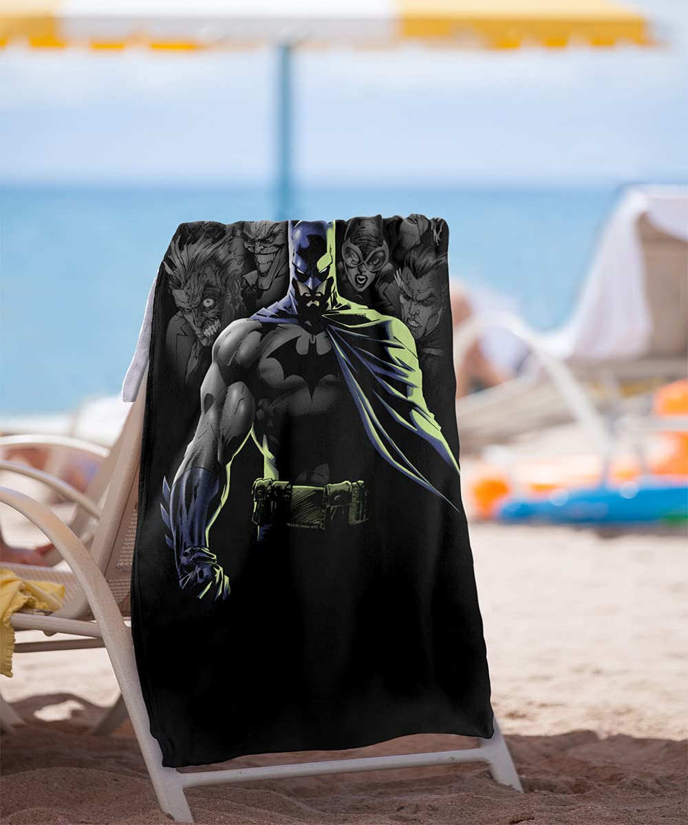 Logovision Batman Villains Unleashed Officially Licensed Beach Towel 30'' X 60''
