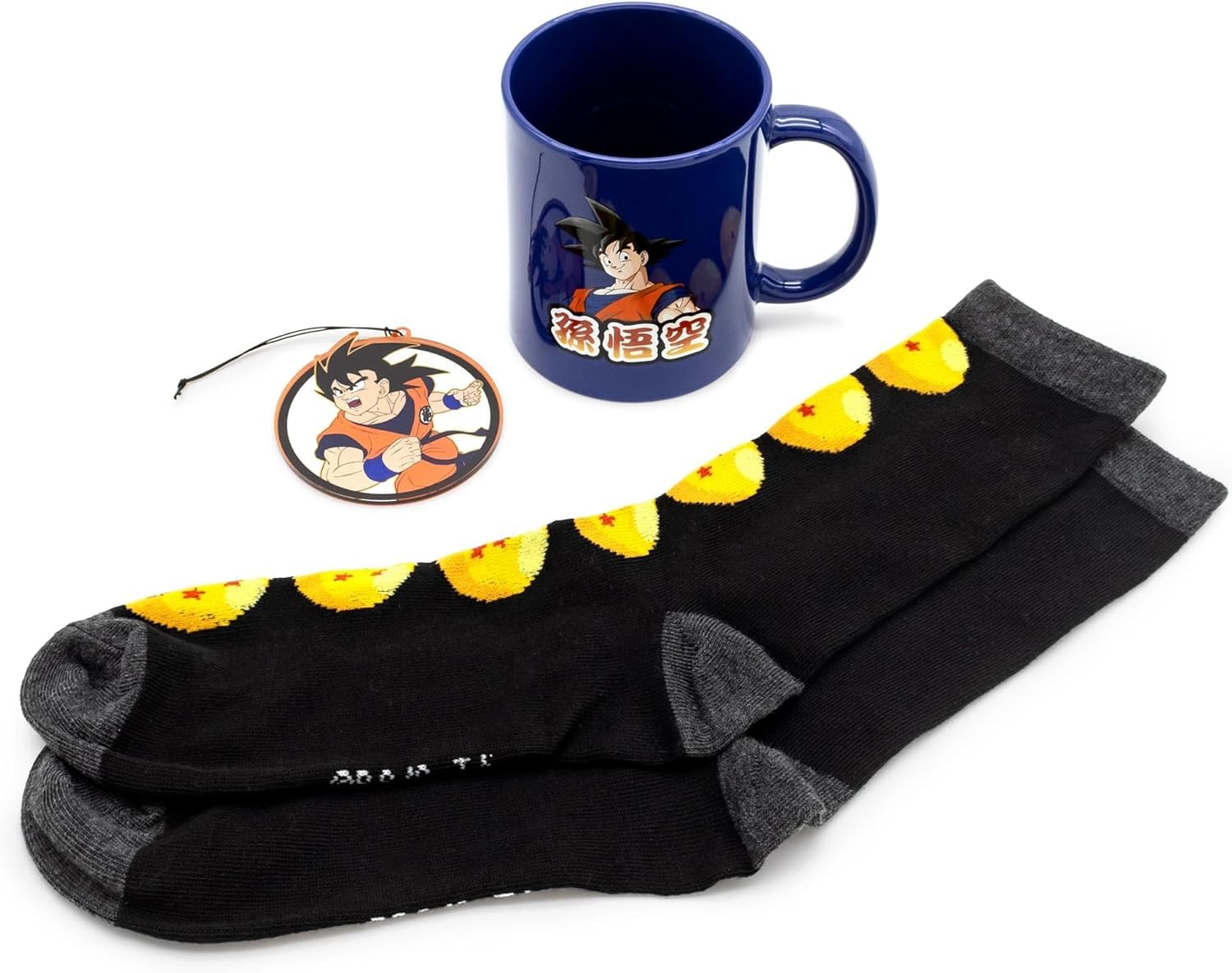 Dragon Ball Z goku Mug, Socks, and Ornament Bundle