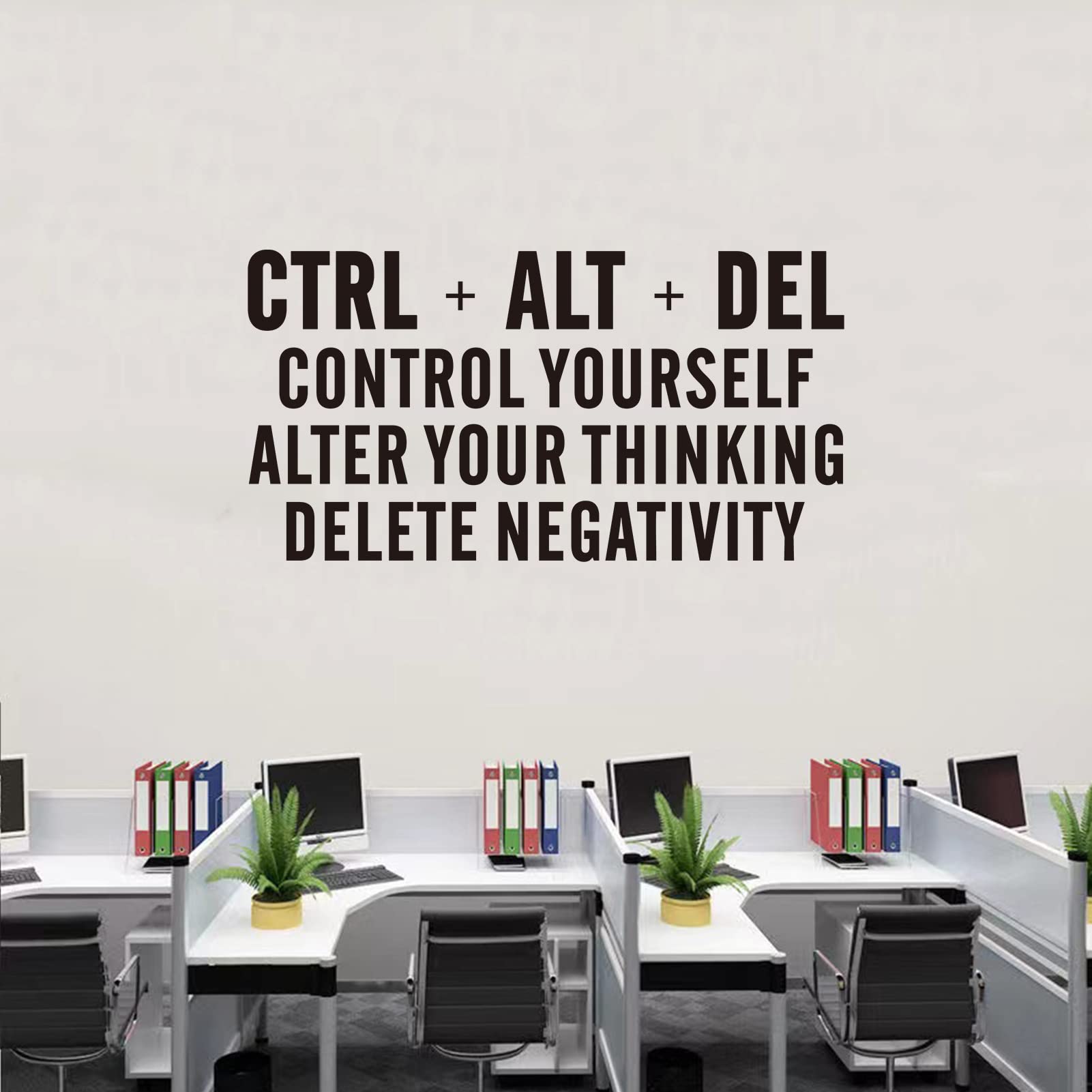 Seatune Inspirational Quotes Wall Stickers - Office Gym Motivational Wall Decals - Office Desk School Classroom Positive Home Vi