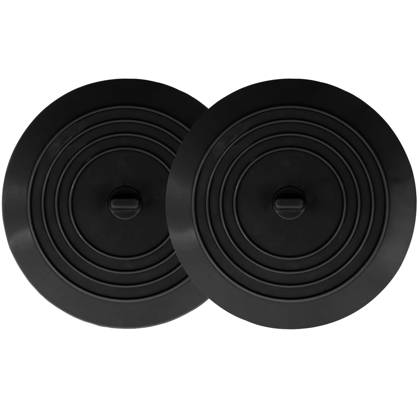 V-Top Bathtub Drain Stopper 2 Pack, 5 Inches Silicone Tub Stopper Shower Drain Cover, Bath Tub Plug Hair Stopper,Universal Flat