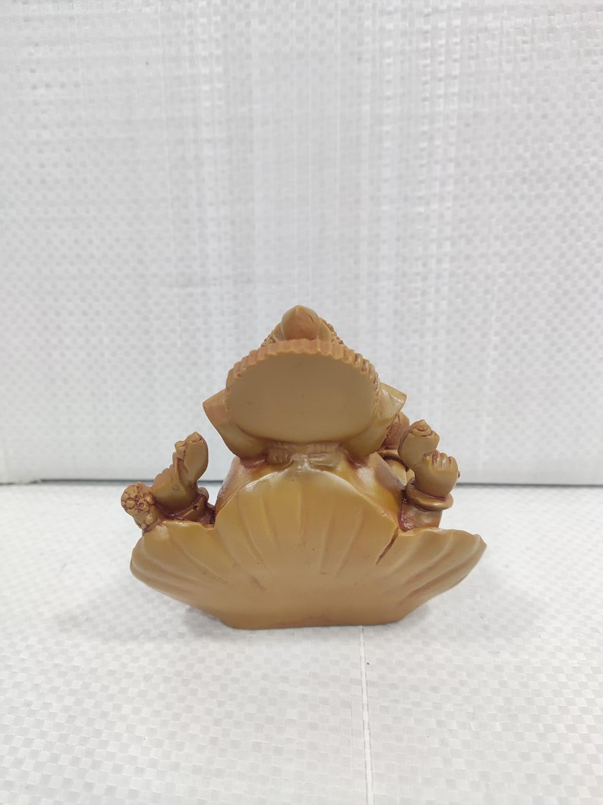 Pratima Wooden Finish Polyresin Shoeflower Ganesh Idol| Jaswanti Ganpati Murti|Ganesha Idol For Office Dcor& Home Decor|Ganesh S