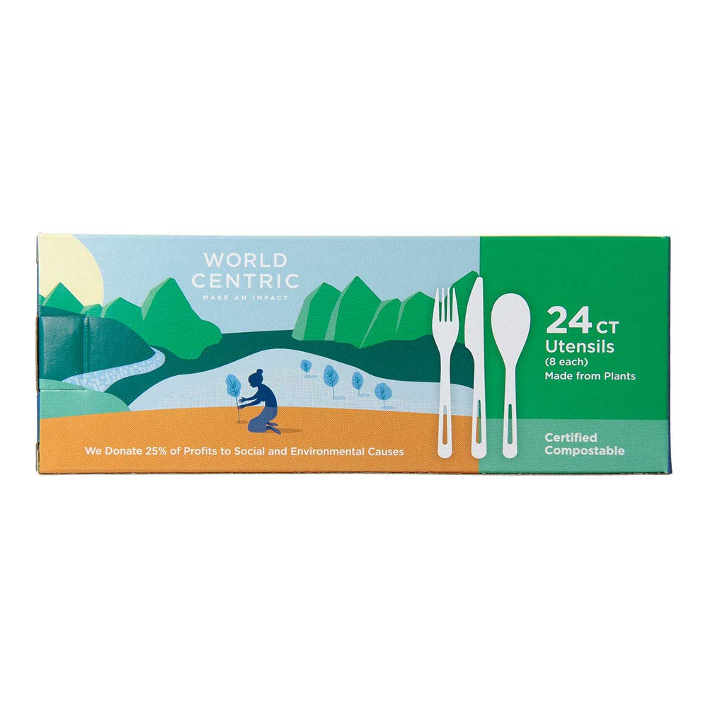 World Centric Utensil Corn Starch Asrtd