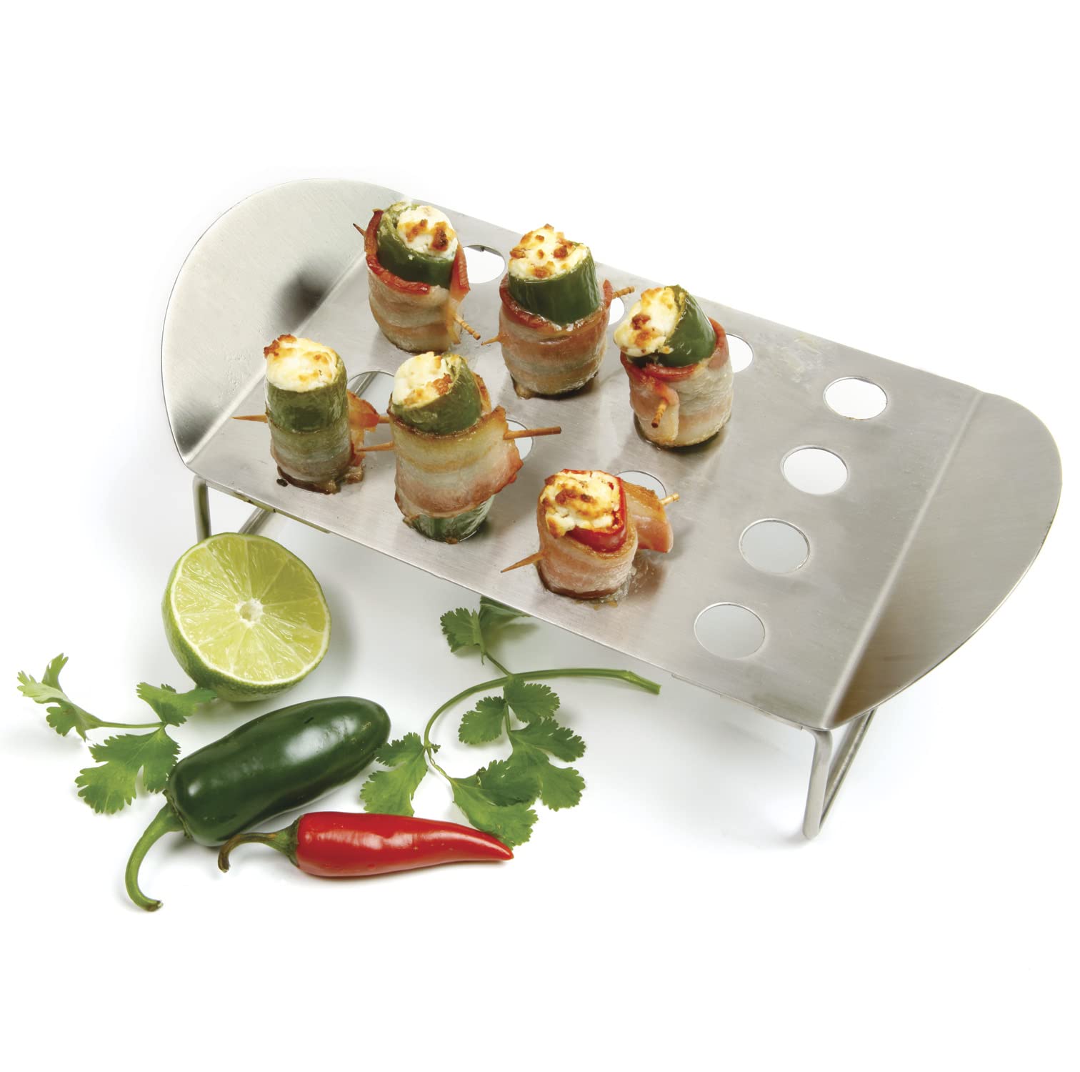 Norpro 129 Knockdown Pepper Roaster Rack, Stainless Steel