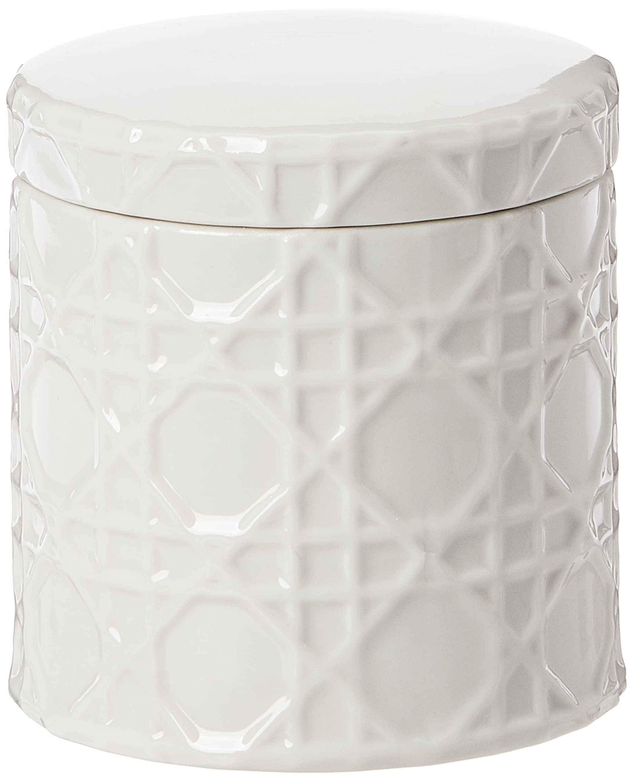 Kassatex Arn-Cj Rattan Cotton Jar , White