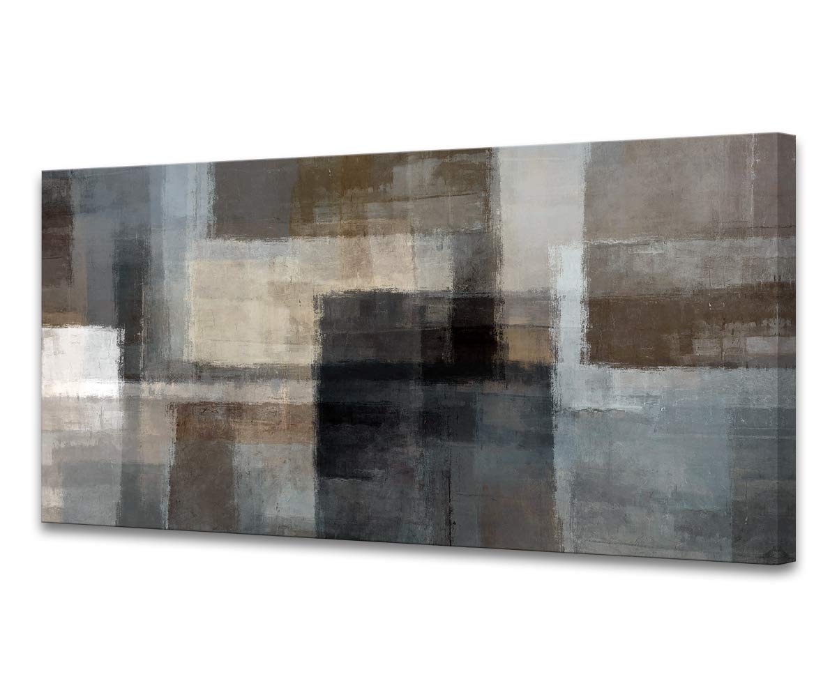 Cao Gen Decor Art A62462 Canvas Prints Abstract Wall Art Print Paintings Grey And Brown Home Decor Framed Ready To Hang For Livi