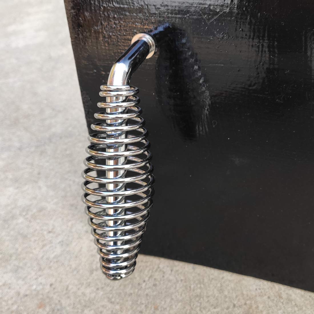 5'' Stainless Spring Handle with 1/2'' Steel Rod for BBQ pits Trailers  Custom Metal Projects  Custom Built Grills  Smokers  Pits  Wood Stoves cabinets