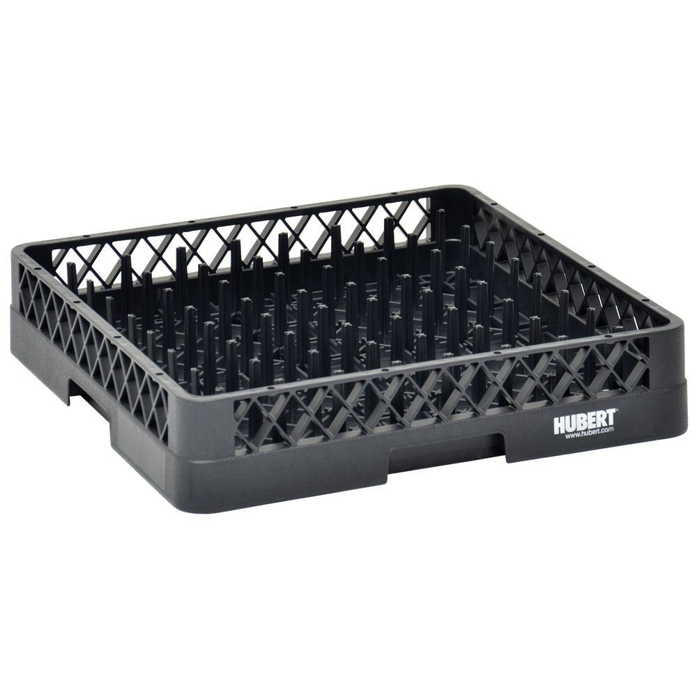 Vollrath Traex Black Plastic Plate Peg Dishwashing Rack - 19 3/4''L X 19 3/4''W X 4''H