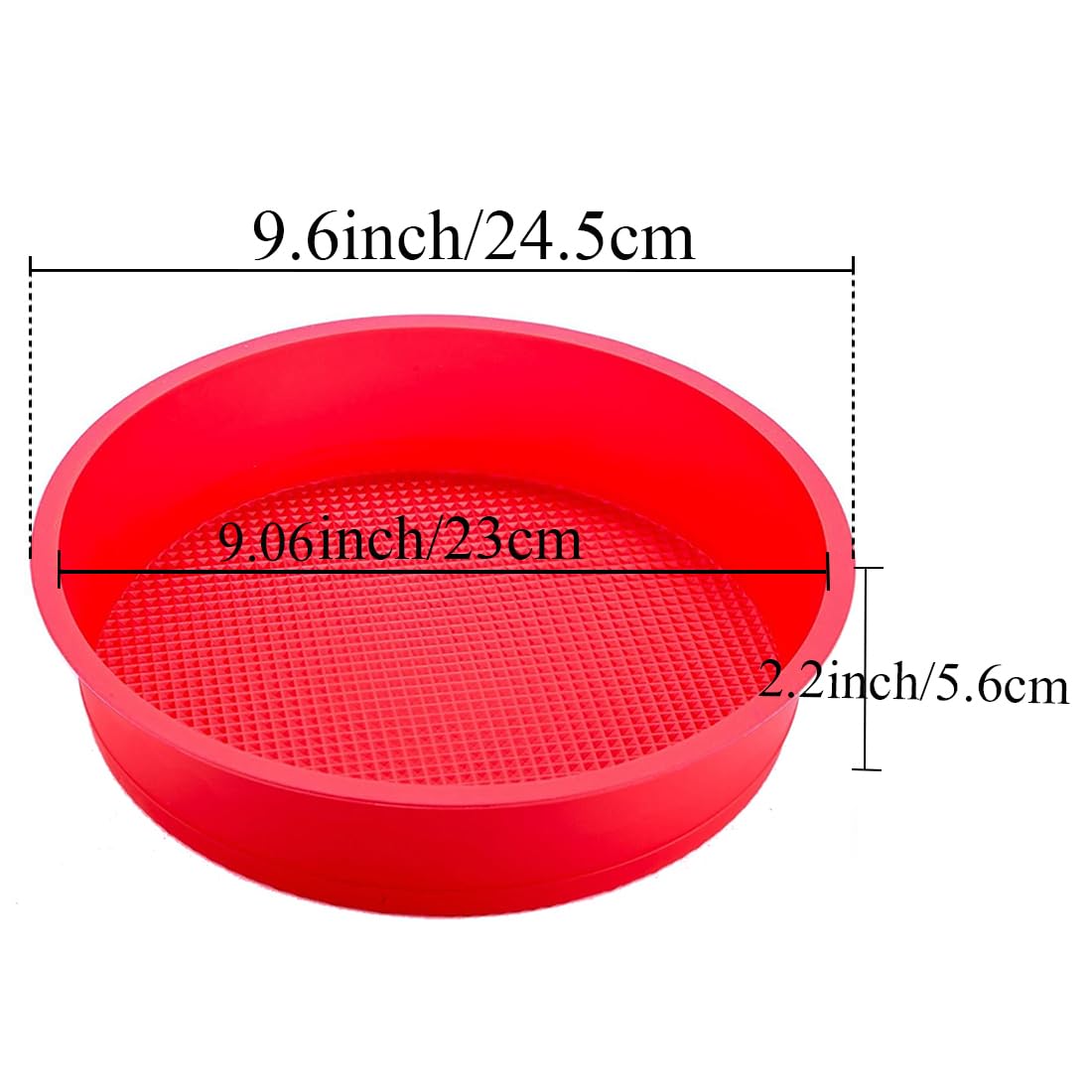 Gbyan Springform Pan Protector For 8 Inch, 8.5 Inch Springform Pan Round Cheesecake Water Bath Pan Silicone Baking Pan Accessori