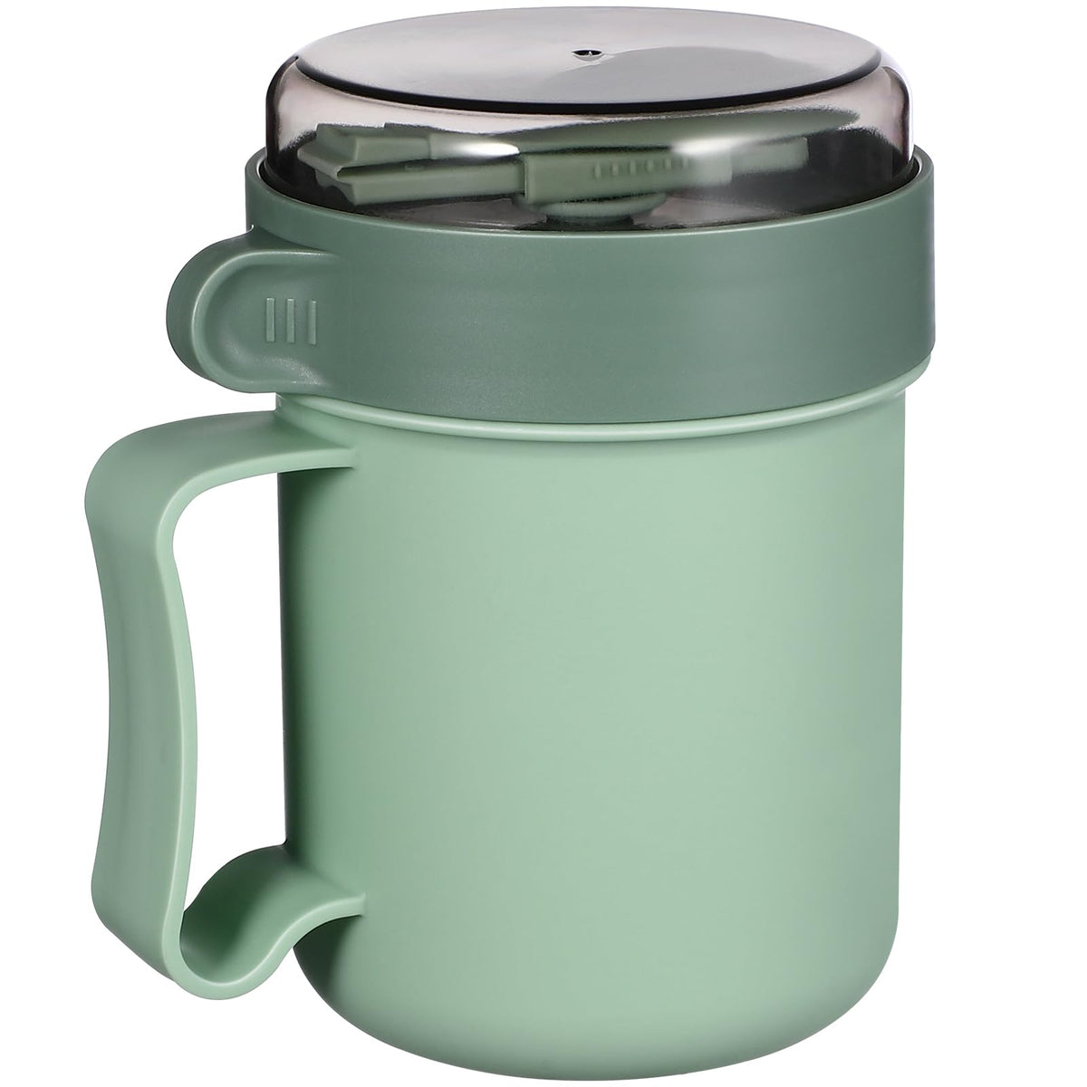 Microwavable Soup Mug With Lid: Microwave Soup Bowl With Lid And Scoop Soup To Go Container Portable Soups Container For Soups N