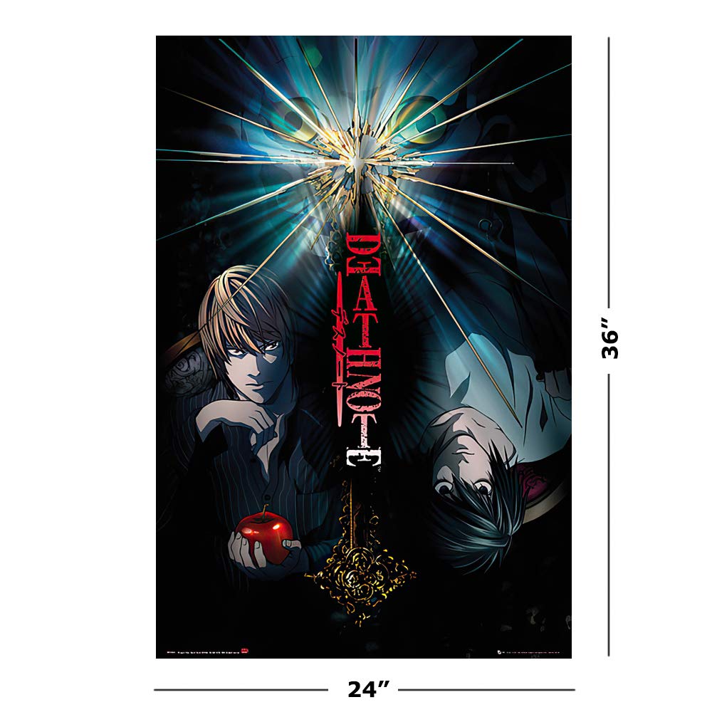 Poster Stop Online Death Note - Manga/Anime Tv Show Poster/Print (Duo - Light Vs. L) (Size 24'' X 36'')