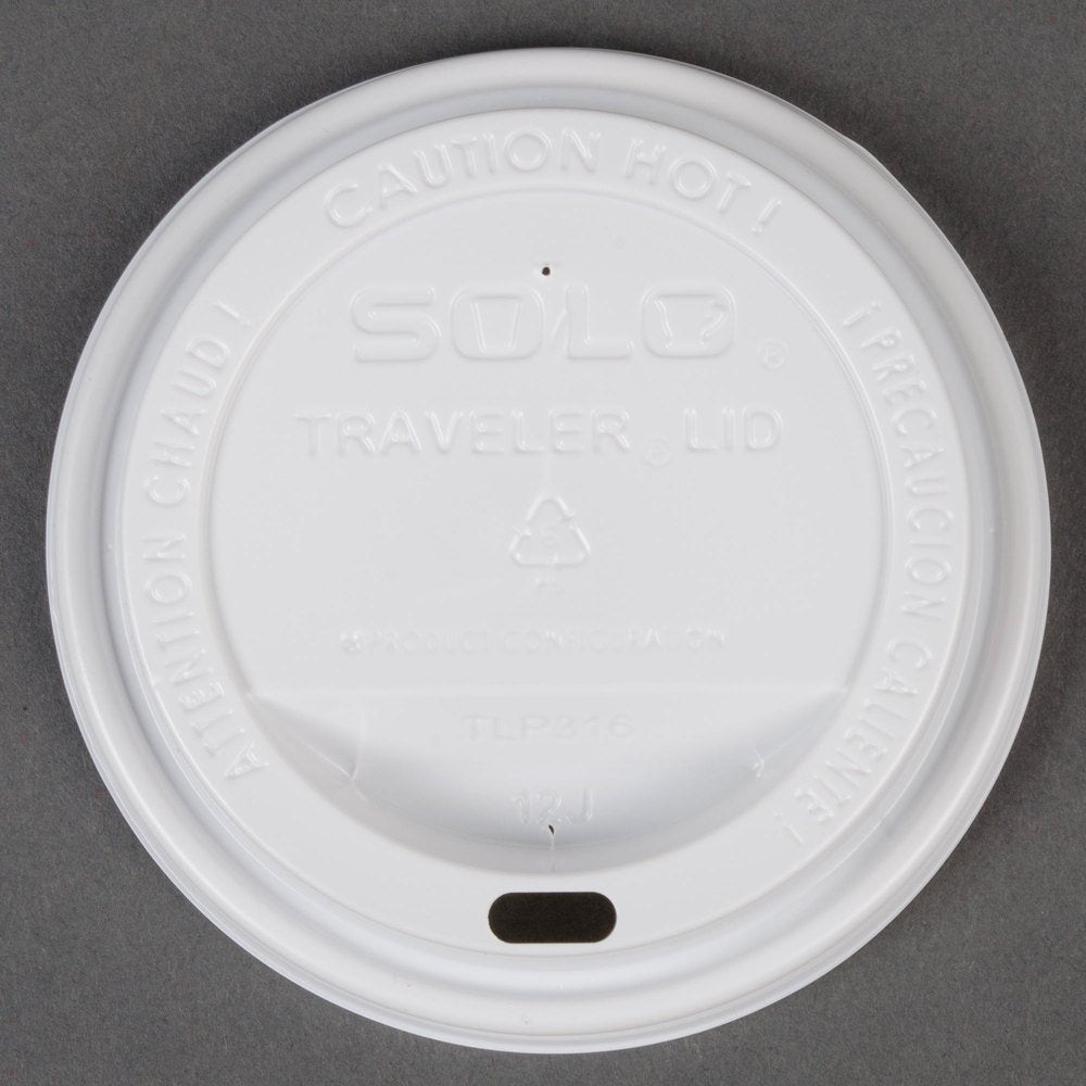 Solo 896404 Solo Traveler Lids White 100/Pack (Tlp316-0007)