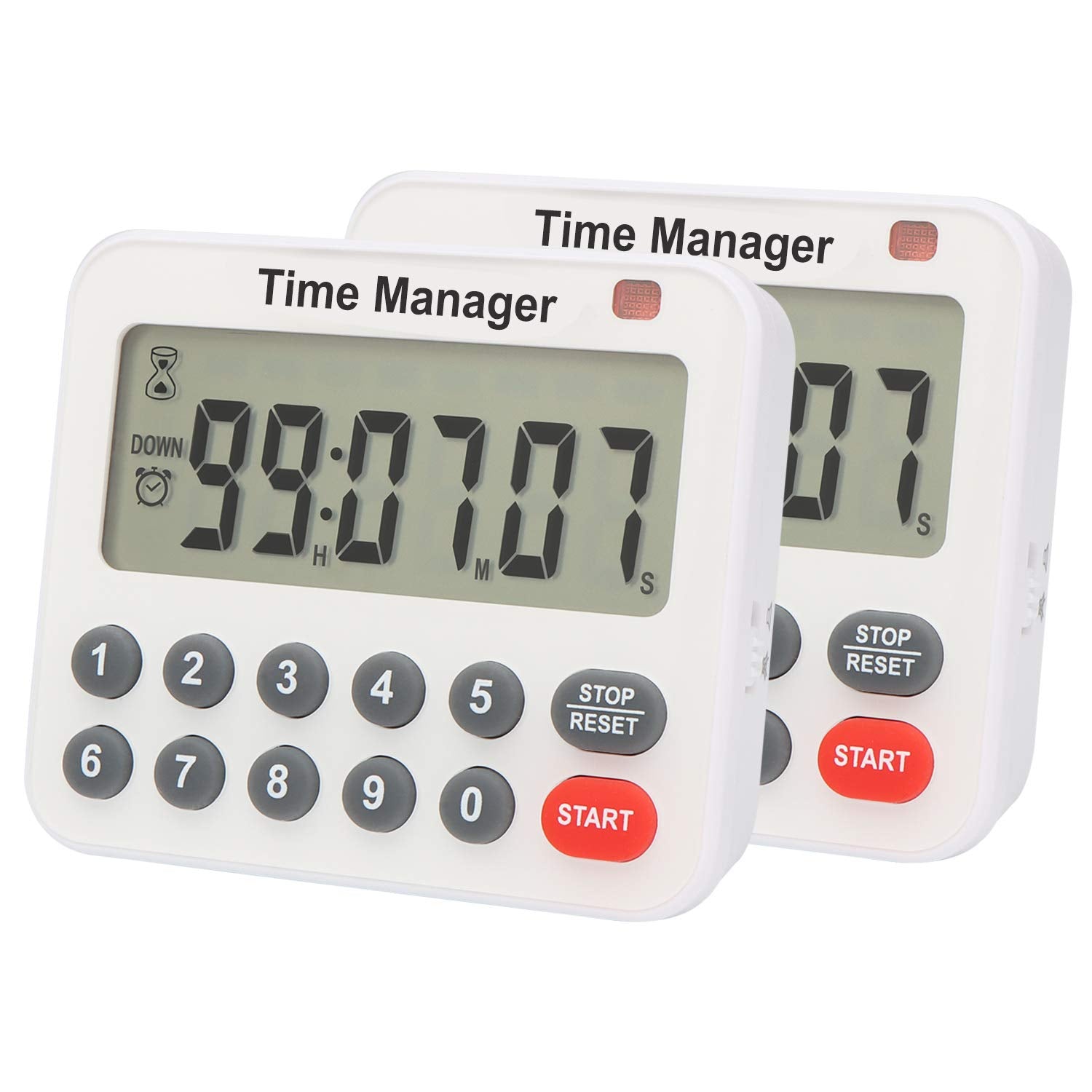 Digital Countdown Kitchen Timer - AIMILAR AY4052-2 Magnetic Count Up Down Cooking Timer with Magnet Back Loud Alarm Directly Inp