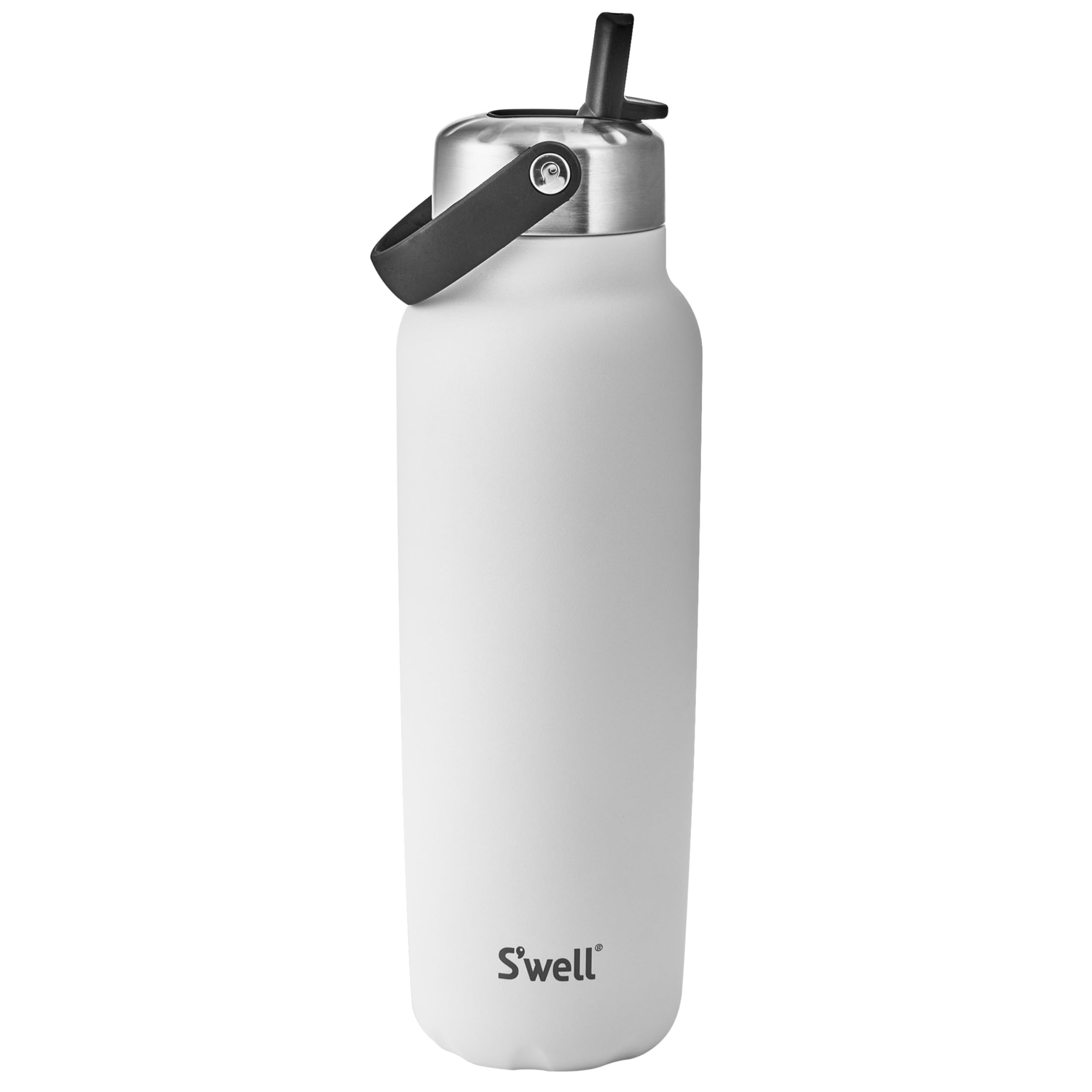 Swell Recycled Stainless Steel Explorer with Flip Straw Lid, 40oz, Moonstone, Triple Layered Vacuum Insulated Container Keeps D