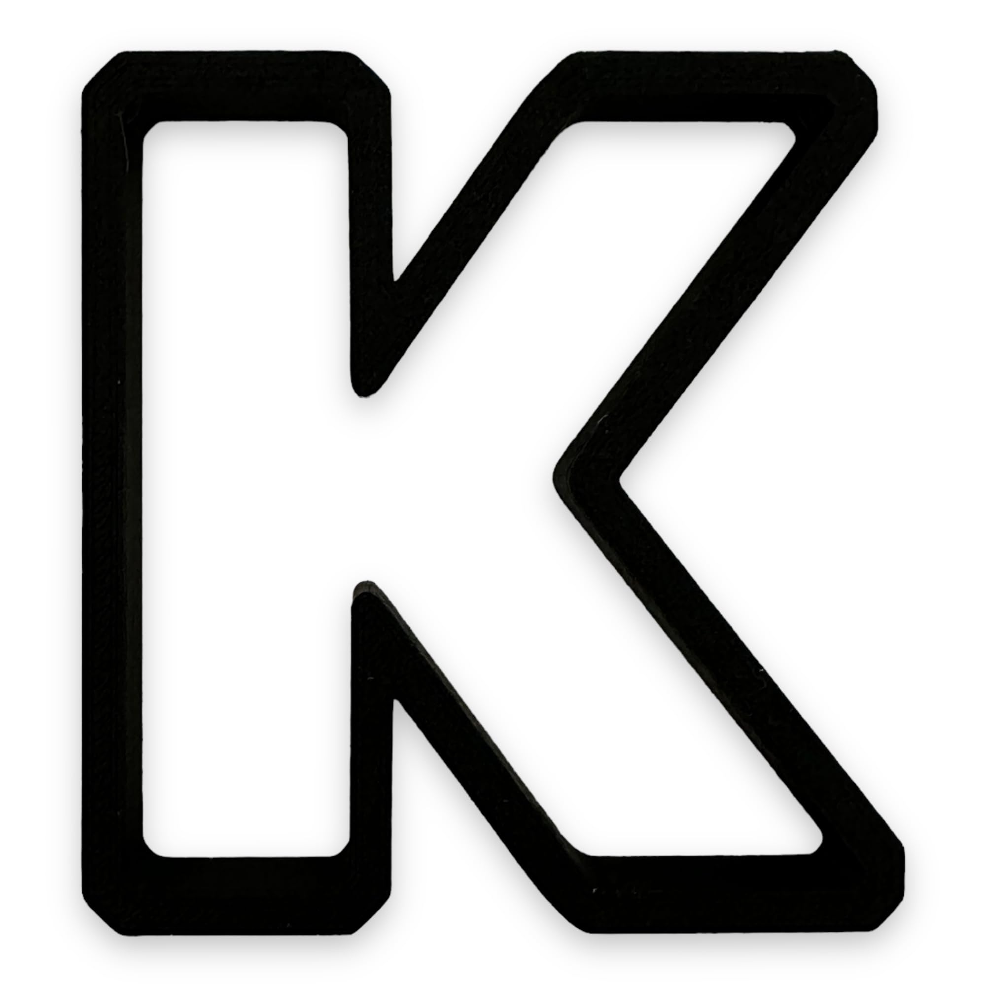 K Capital Block Letter Cookie Cutter With Easy To Push Design (3.5 Inch)