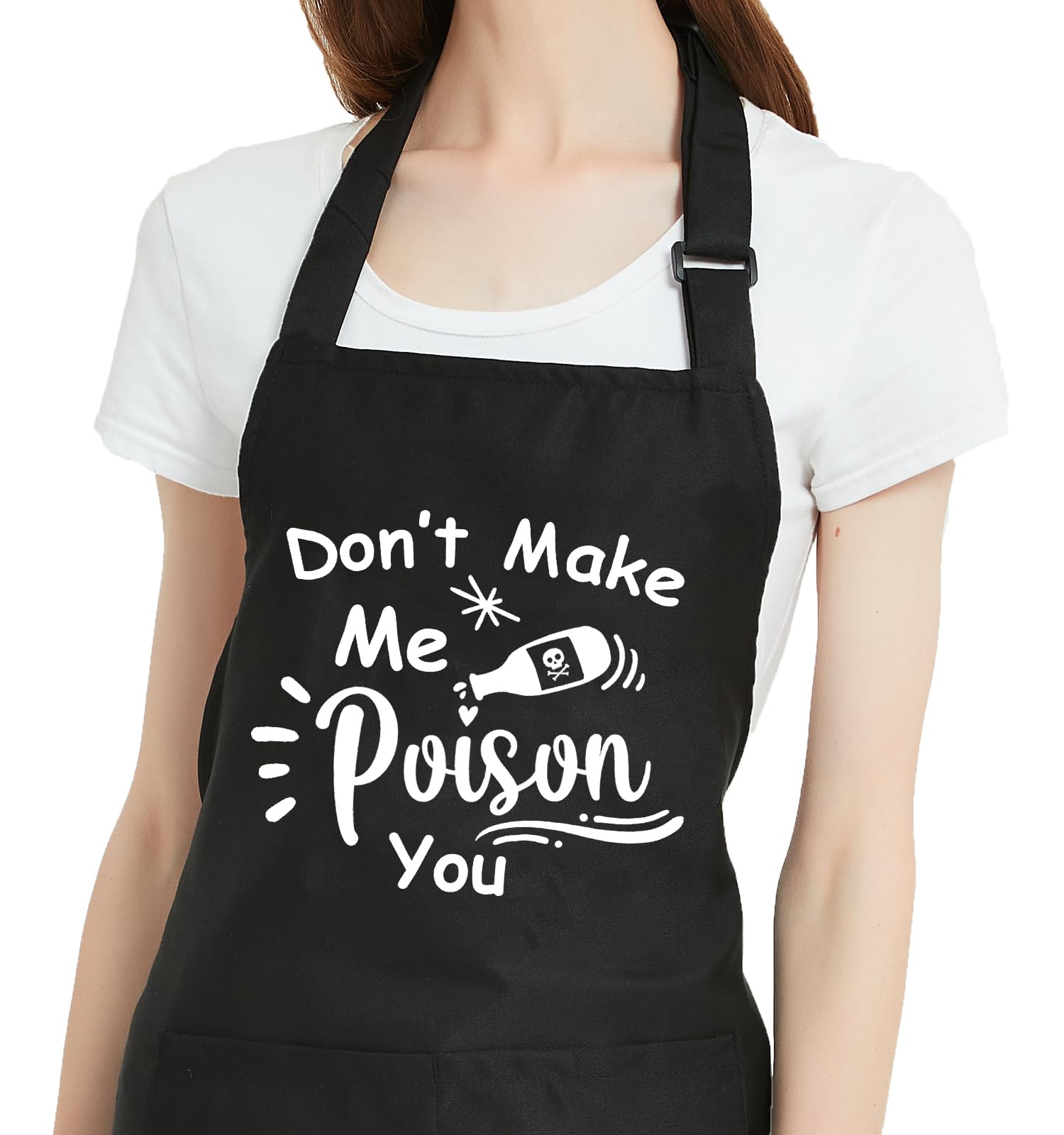 Gvlrbut Funny Aprons For Women With Pockets, Chef Aprons For Cooking Kitchen Baking, Thanksgiving Christmas Birthday Gifts For B