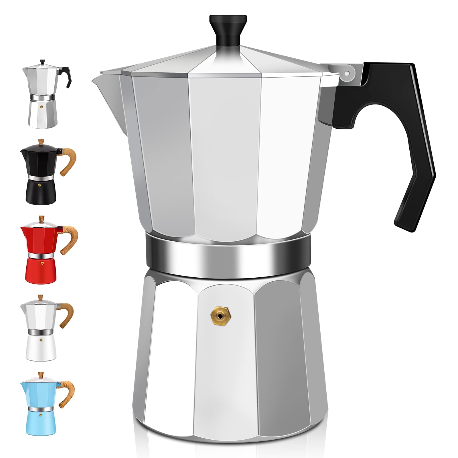 DITOSH 2 Cup Aluminum Espresso Stovetop Moka Pot Express Coffee Maker Percolator Italian Classic Mocha Coffee Machine for Italia