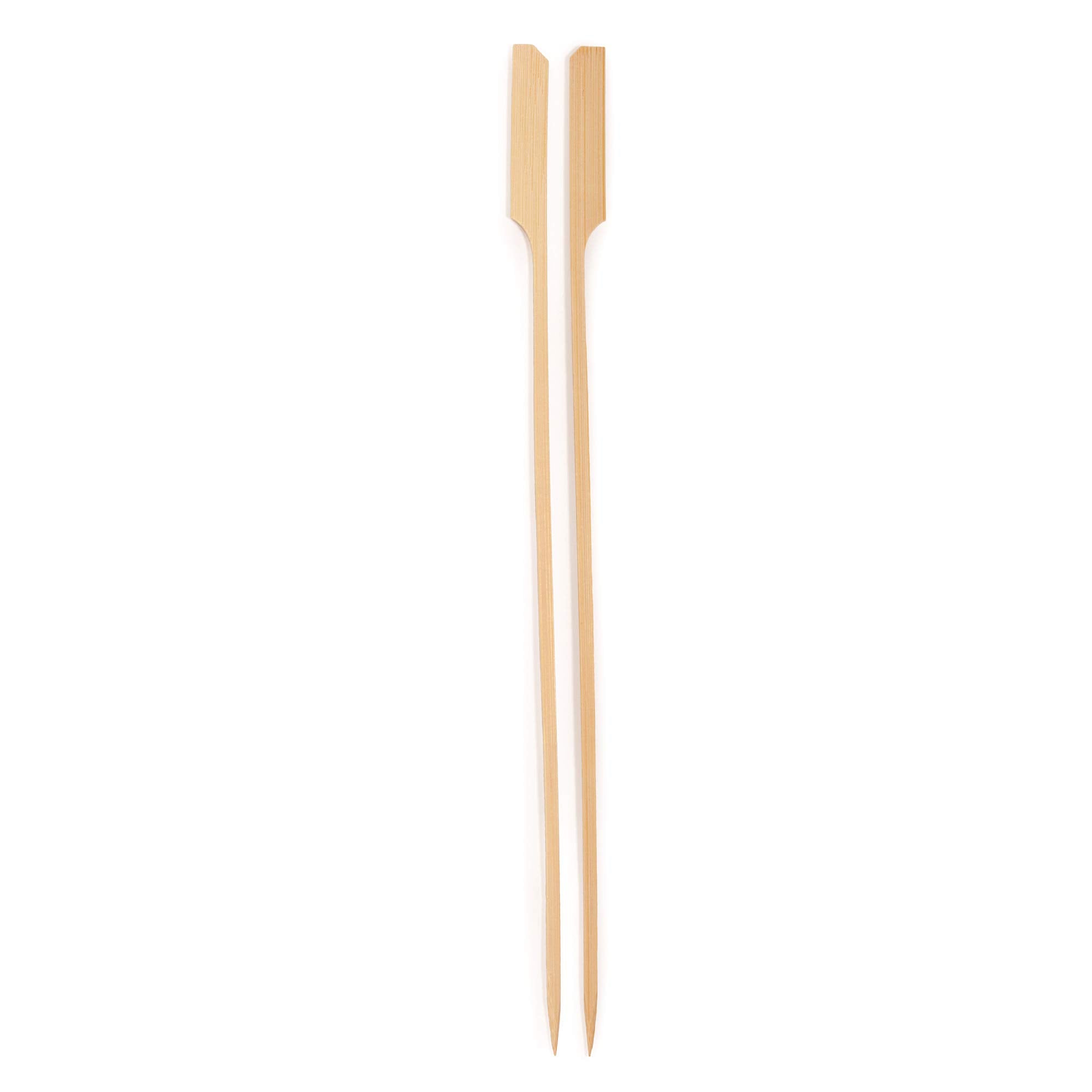 Bamboomn 10.6'' Bamboo Paddle Pick Skewers For Food, Drinks, Appetizers - Skinless - 1,000 Pieces