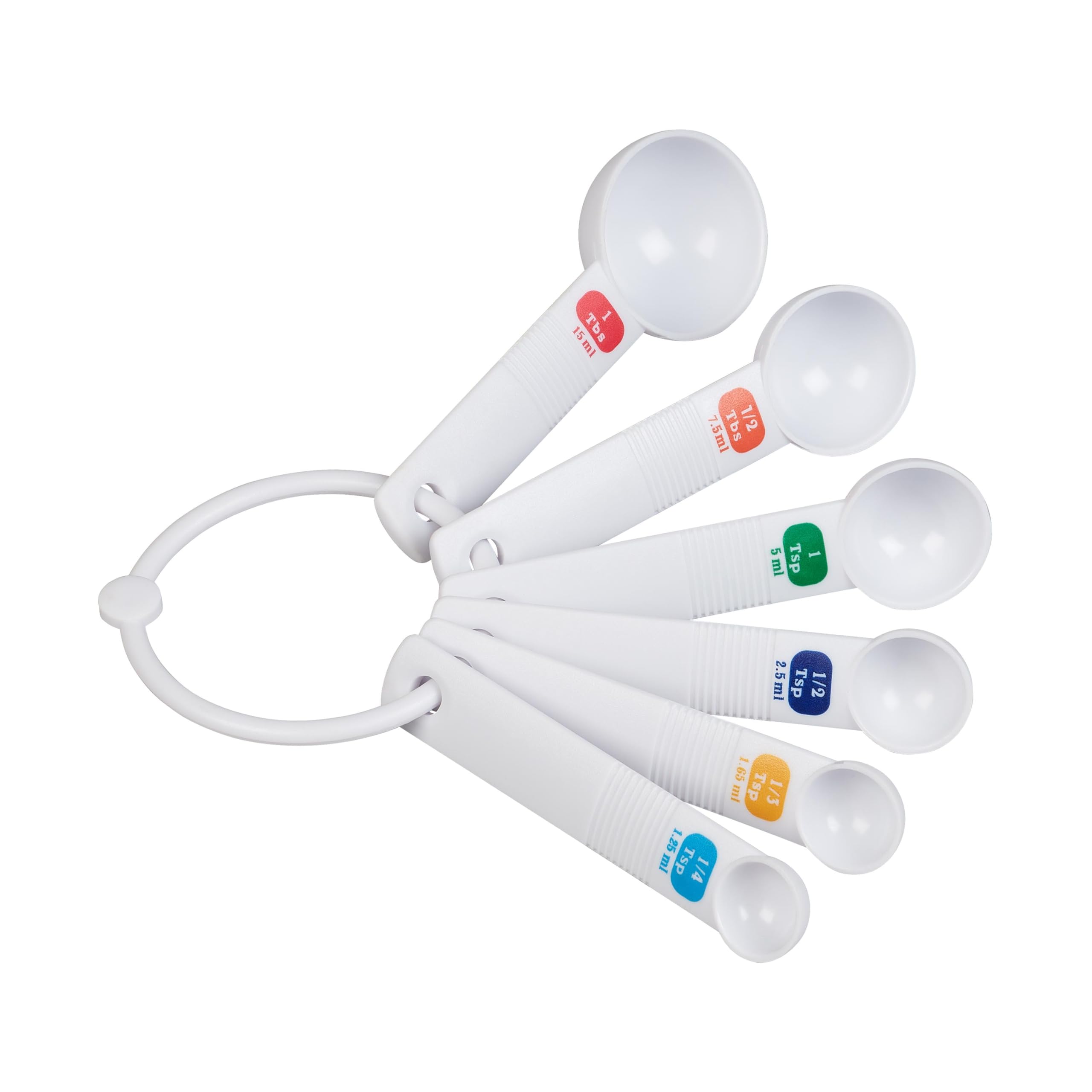 Tala Plastic Measuring Spoons, White