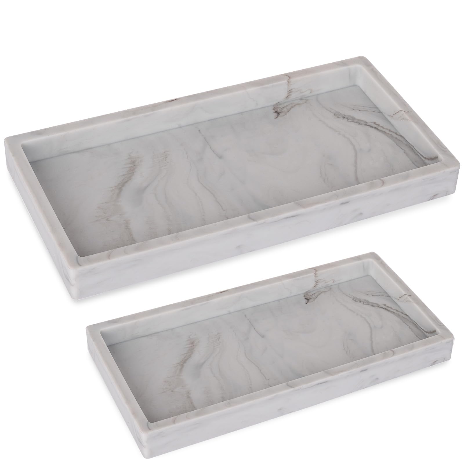 Bathroom Tray, Small Vanity Tray Silicone Soap Dish Sponge Holder Kitchen Sink Organizer Bathroom Accessories For Countertop, To