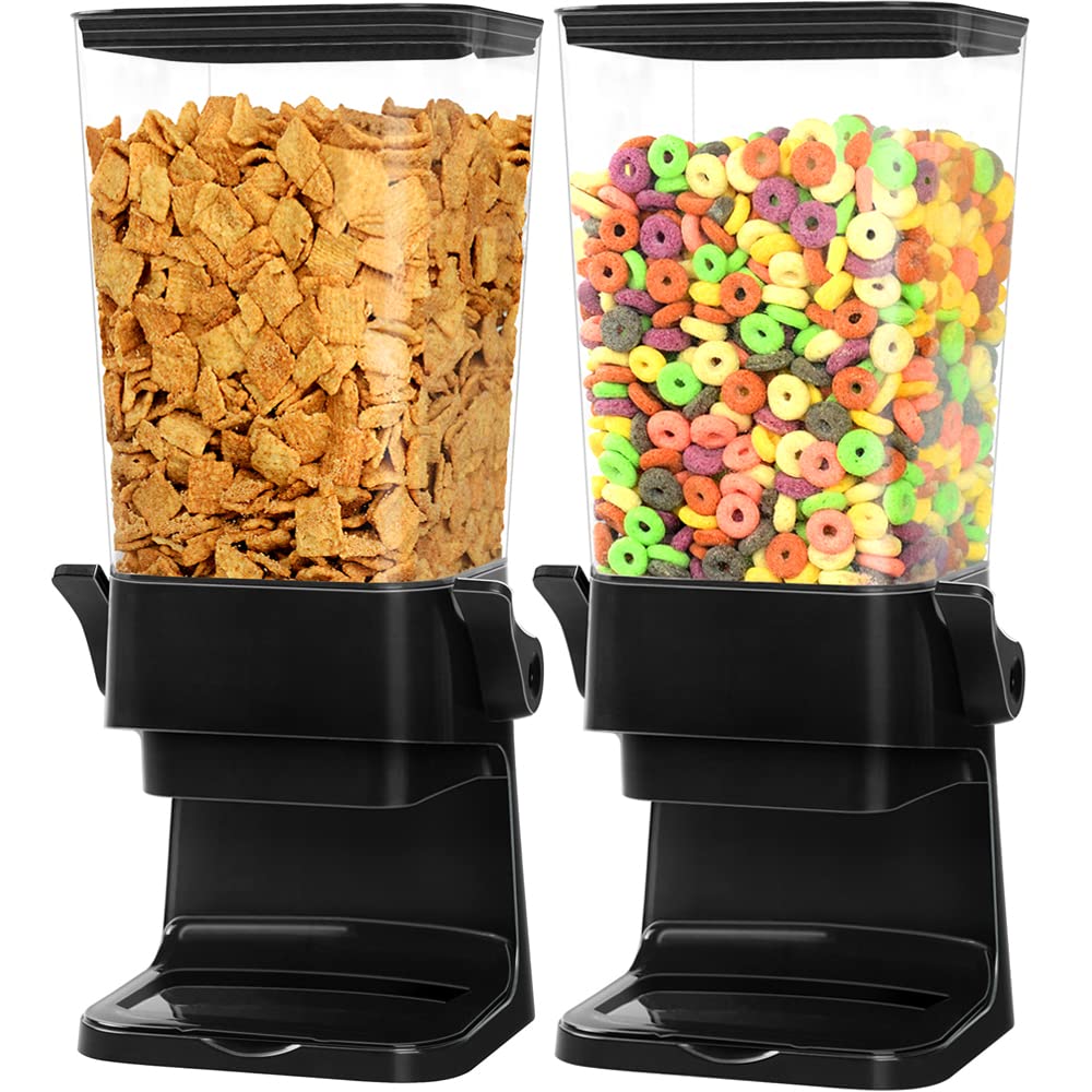 Cereal Dispenser Countertop 2 Pack 5.5 Qt Large Cereal Storage Container