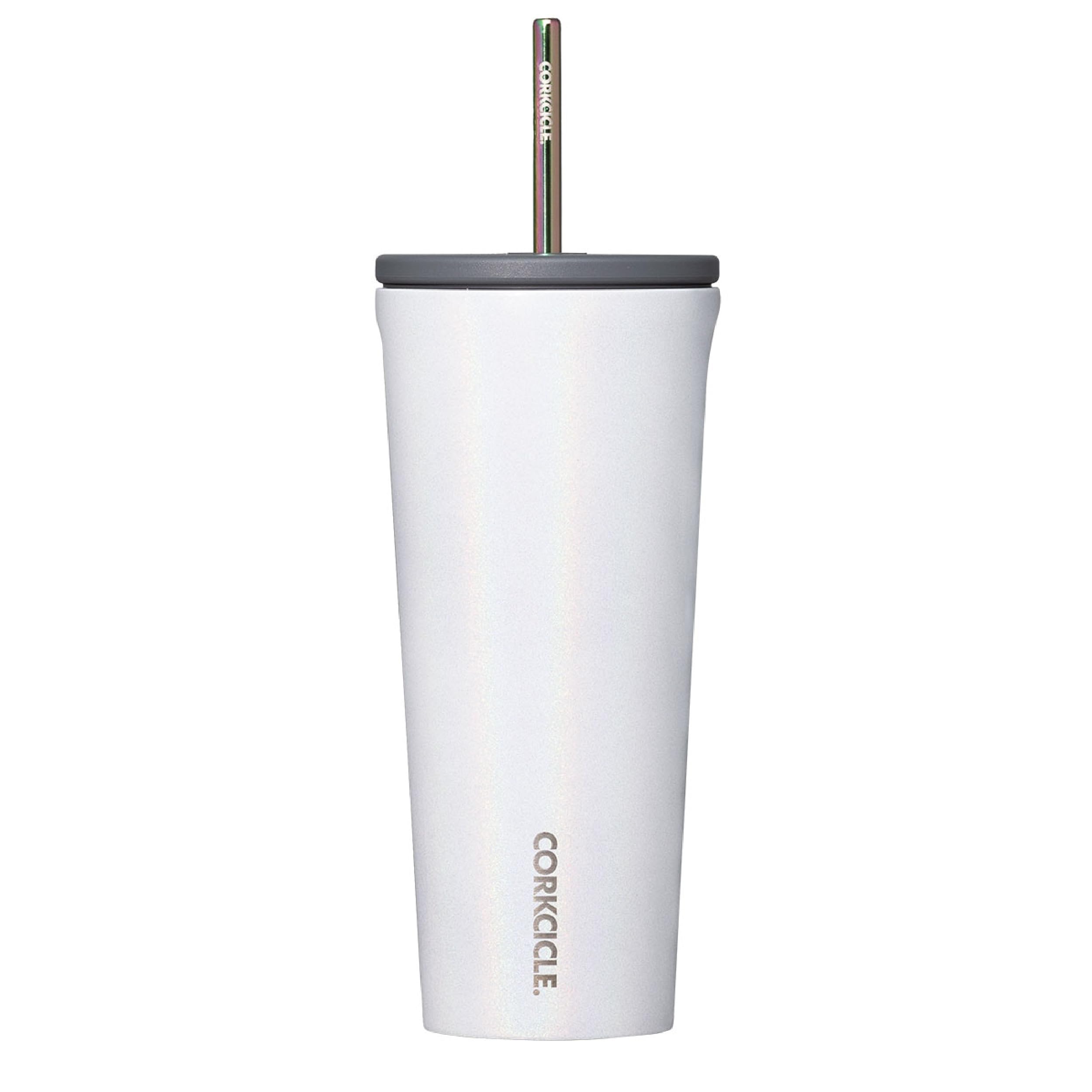 Corkcicle Cold Cup Insulated Tumbler with Lid and Straw, Unicorn Magic, 24 oz - Reusable Water Bottle Keeps Beverages Cold for 1