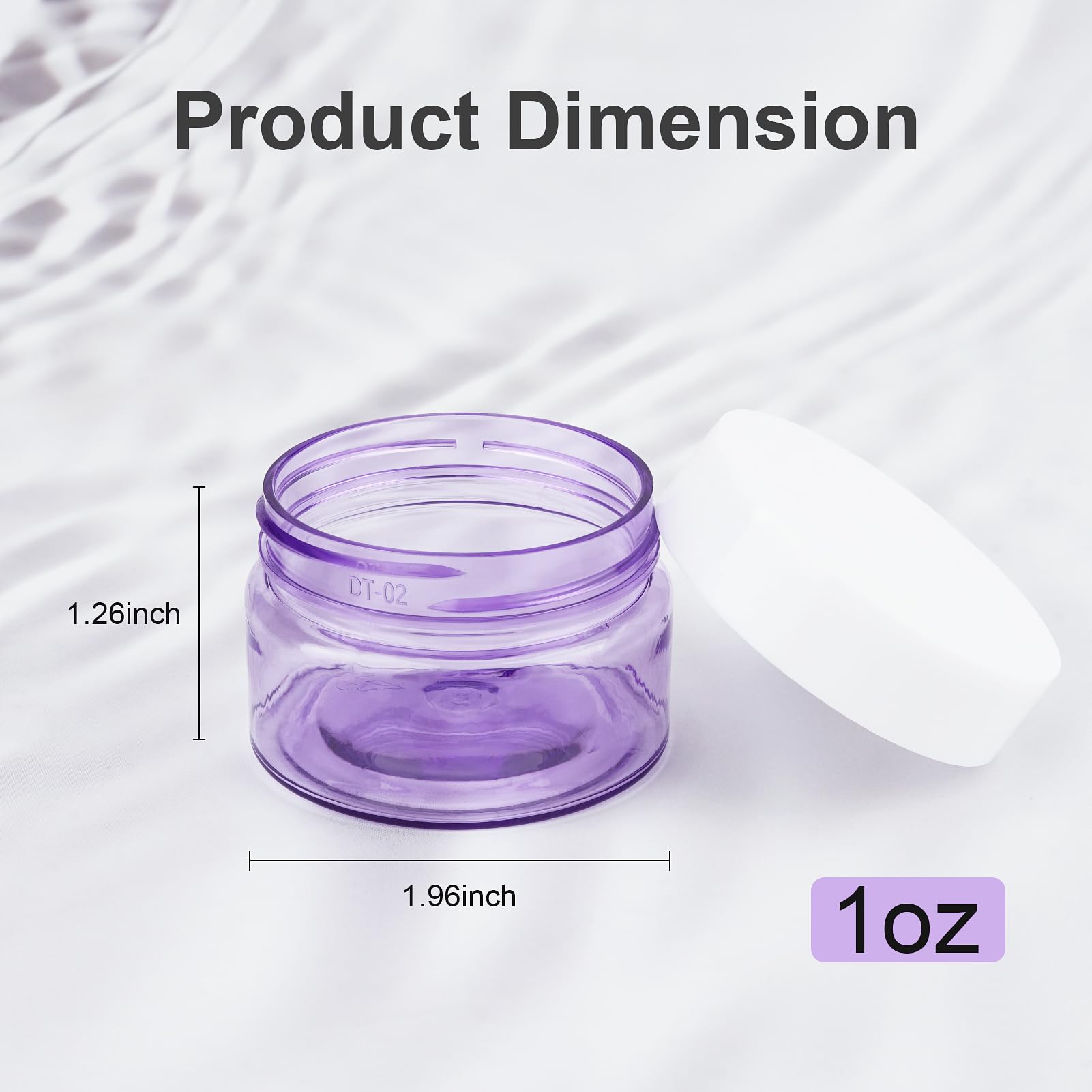 Cosywell Travel Size Containers For Toiletries Leak Proof Plastic Travel Jars For Creams 1 Oz 4 Pack Tsa Approved Trave Bottles