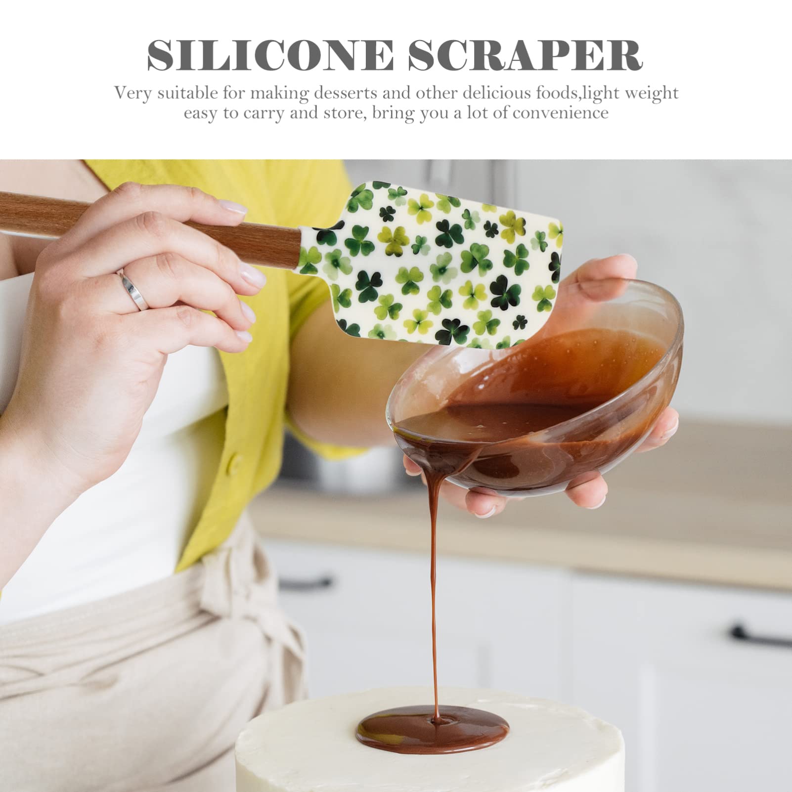 Osaladi 3Pcs Silicone Spatula Mixing Spatula Butter Spatula Cake Cream Spatula Silicone Scraper Silicone Cream Scrapers Bakery S