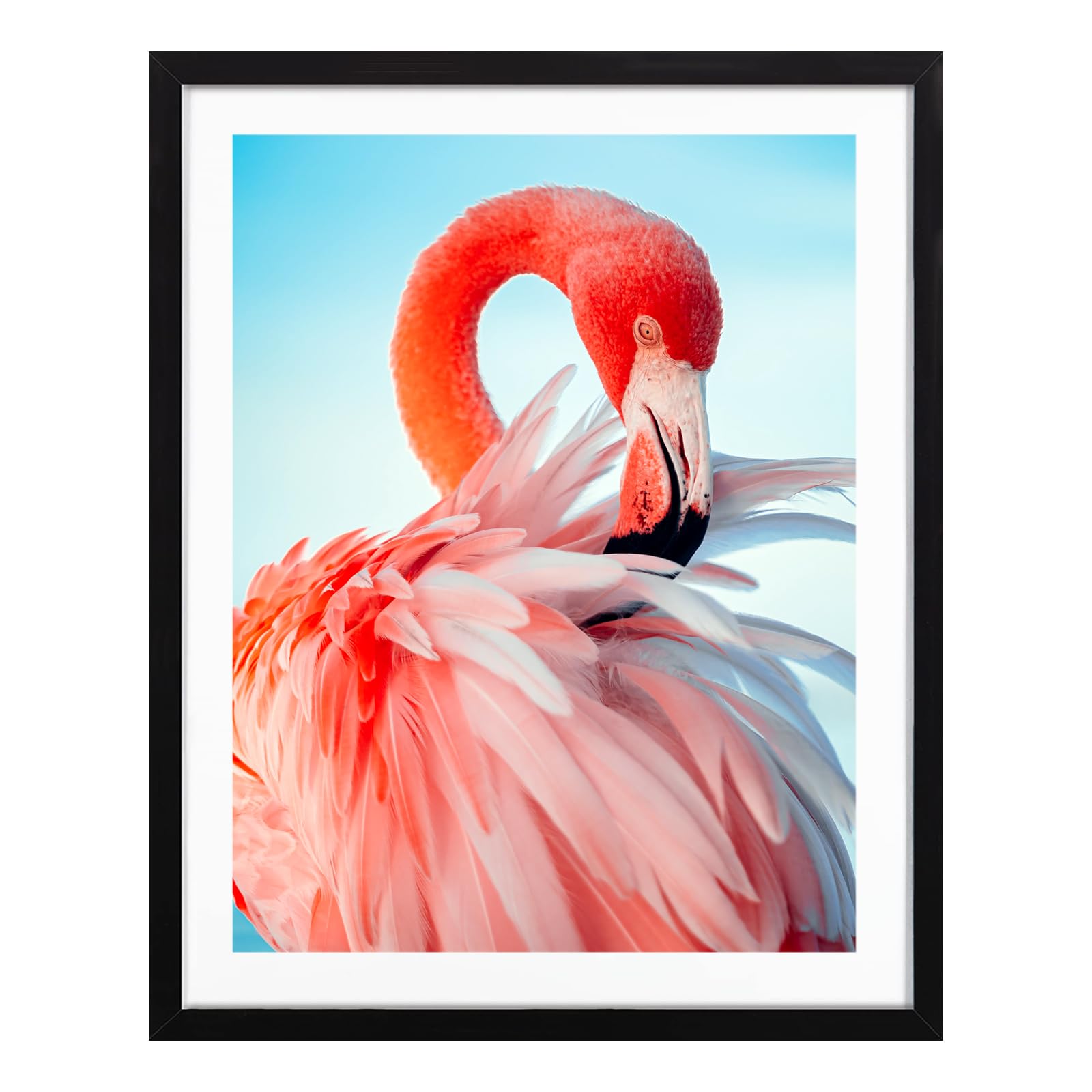 Black 12x16 Wood Picture Frame Diamond Painting Frames 30x40cm Display Pictures 10x14 in/ 25x35cm with Mat or 12x16in / 30x40 cm
