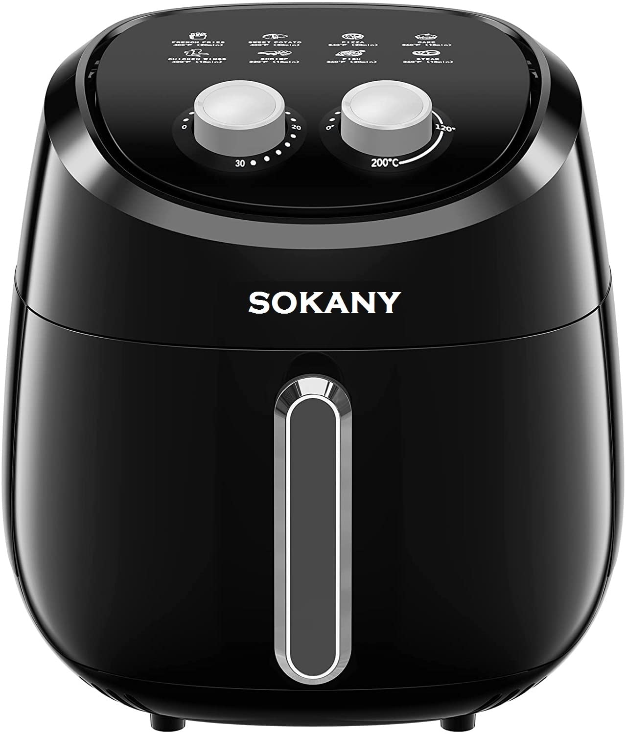 Kirfiz Air Fryer Oven, 4.0 L / 1500W Oven With Touch Control Panel, 6 Cooking Presets For Roast, Reheat, Bake, Auto Shut Off,Non