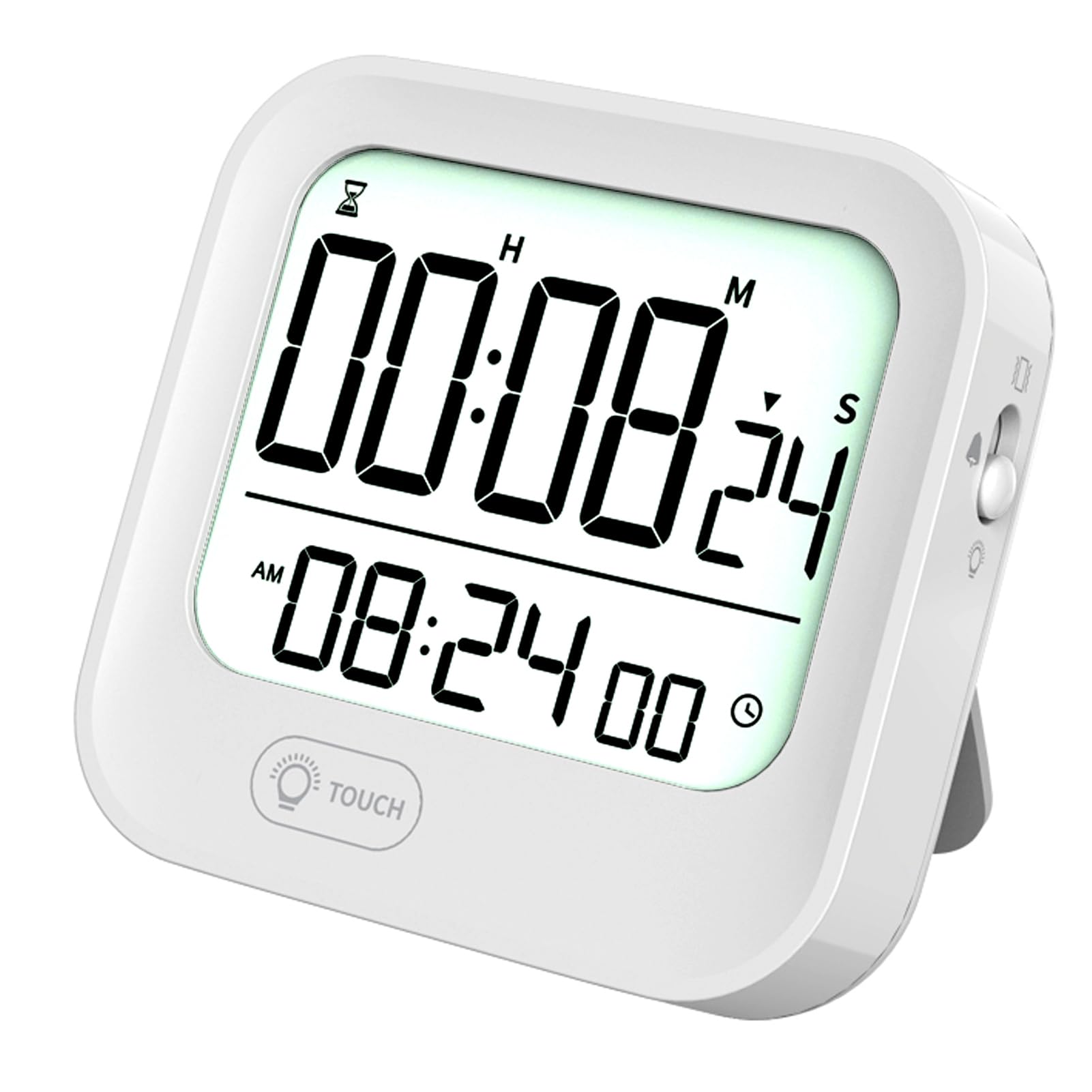 Digital Countdown Timer Pomodoro Tomato Alarm Clock Stopwatch Interval Dual Time Management for Kitchen Classroom Teacher Study 