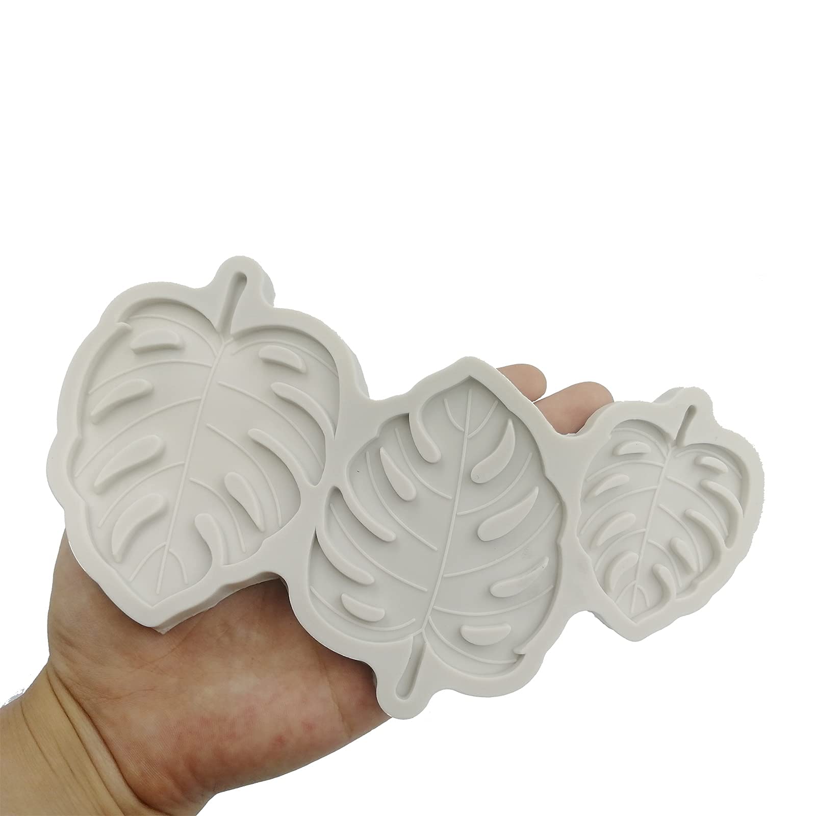 Leaves Silicone Fondant Mold, Tropical Leaf Monstera Leafage Cake Decorating Mold For Chocolate Cookie Pastry Pies,Cake Cup Cake