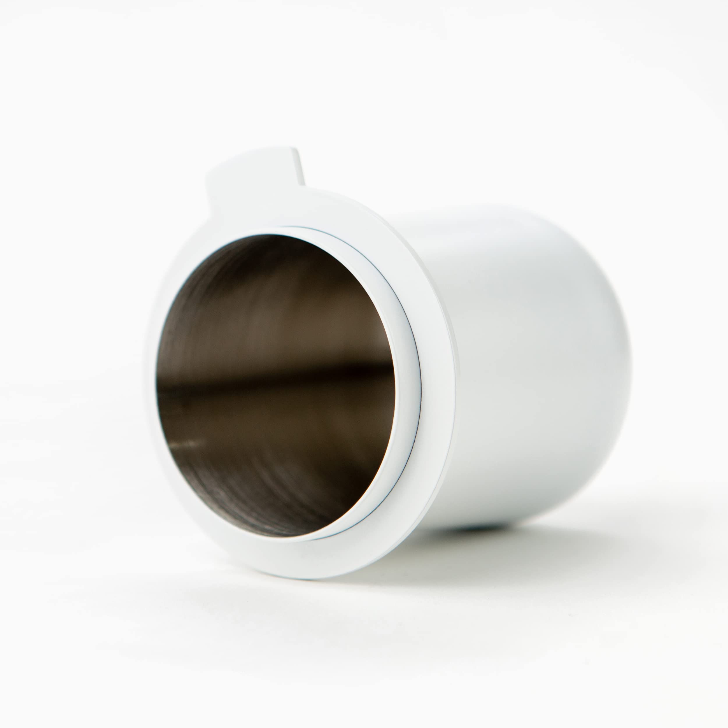 Crema Coffee Products | 54Mm Dosing Cup | White | 100% Stainless Steel | Espresso Coffee Dosing Cup | Fits 54Mm Breville Portafi