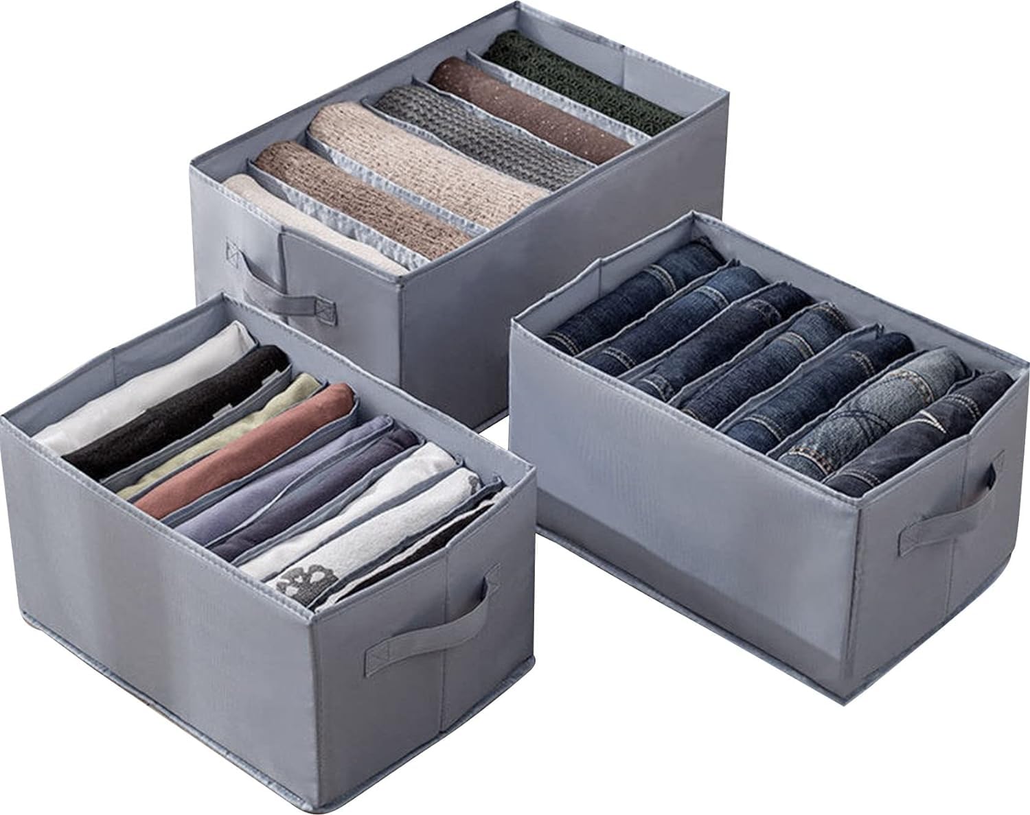 Favria Wardrobe Organizer For ClothesCloset Organizer For Clothes Foldable Drawer Storage Box For Jeans Bra Innerwear TShirts 