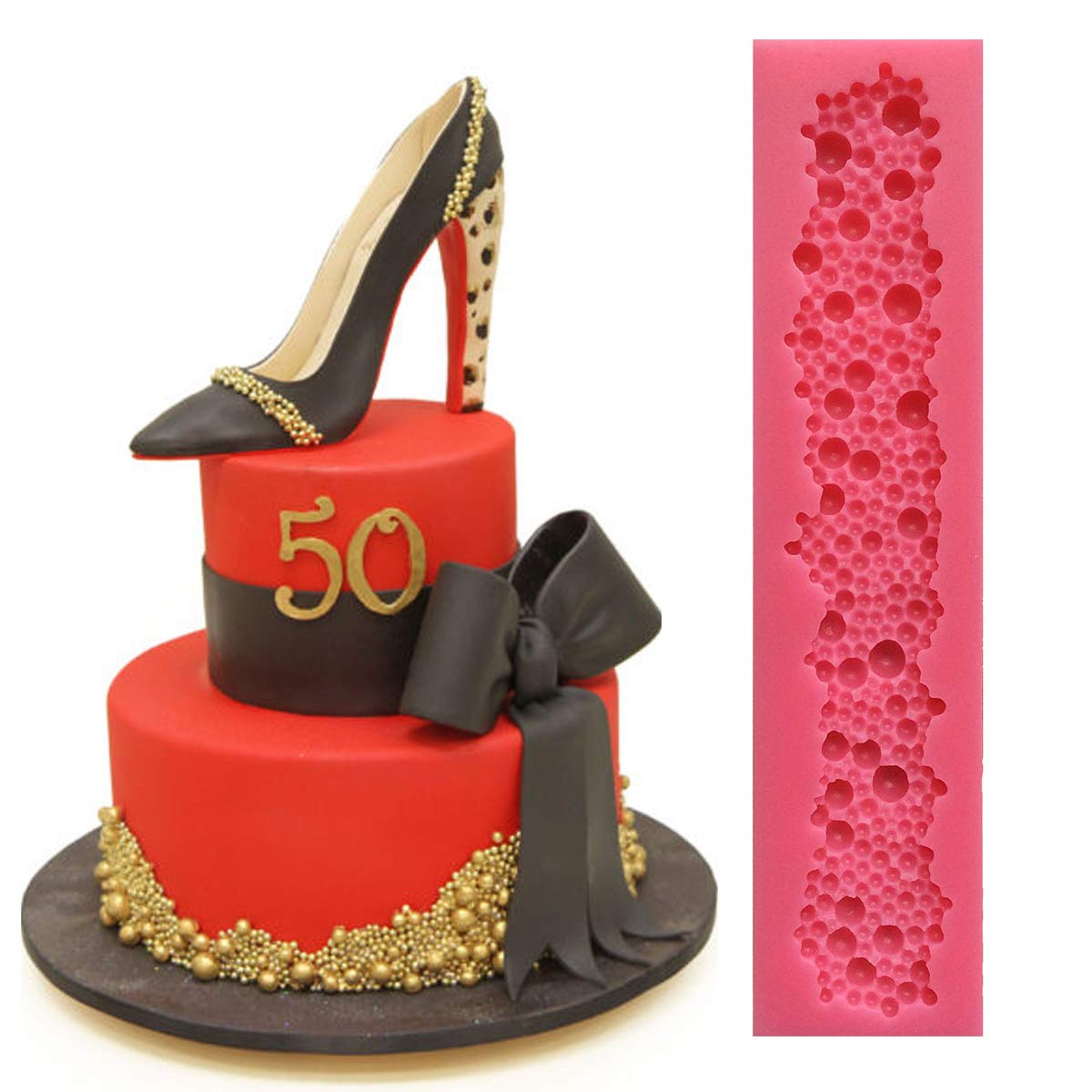 Anyana Different Size Of Round Pearls Bubbles Baking Molds Silicone Fondant Molds Cake Decorating Tools Gumpaste Cupcake Topper