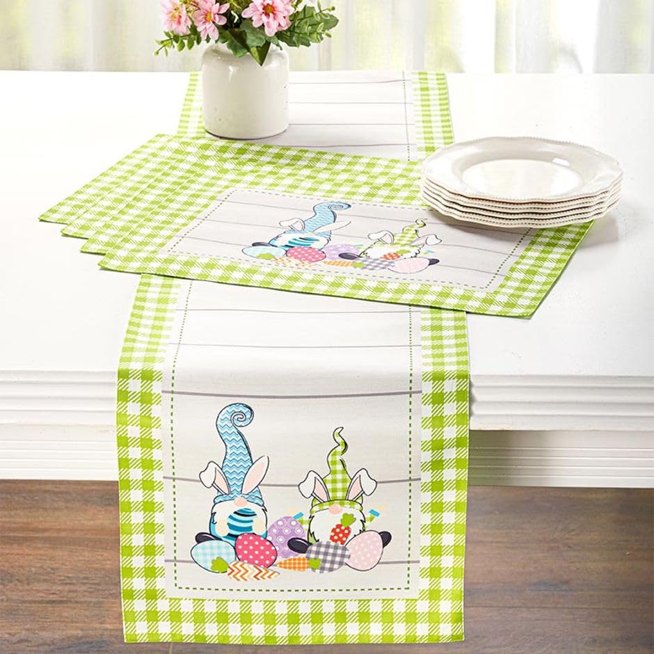 Easter Table Runner or Set of 4 Placemats - Set of 4 Placemats