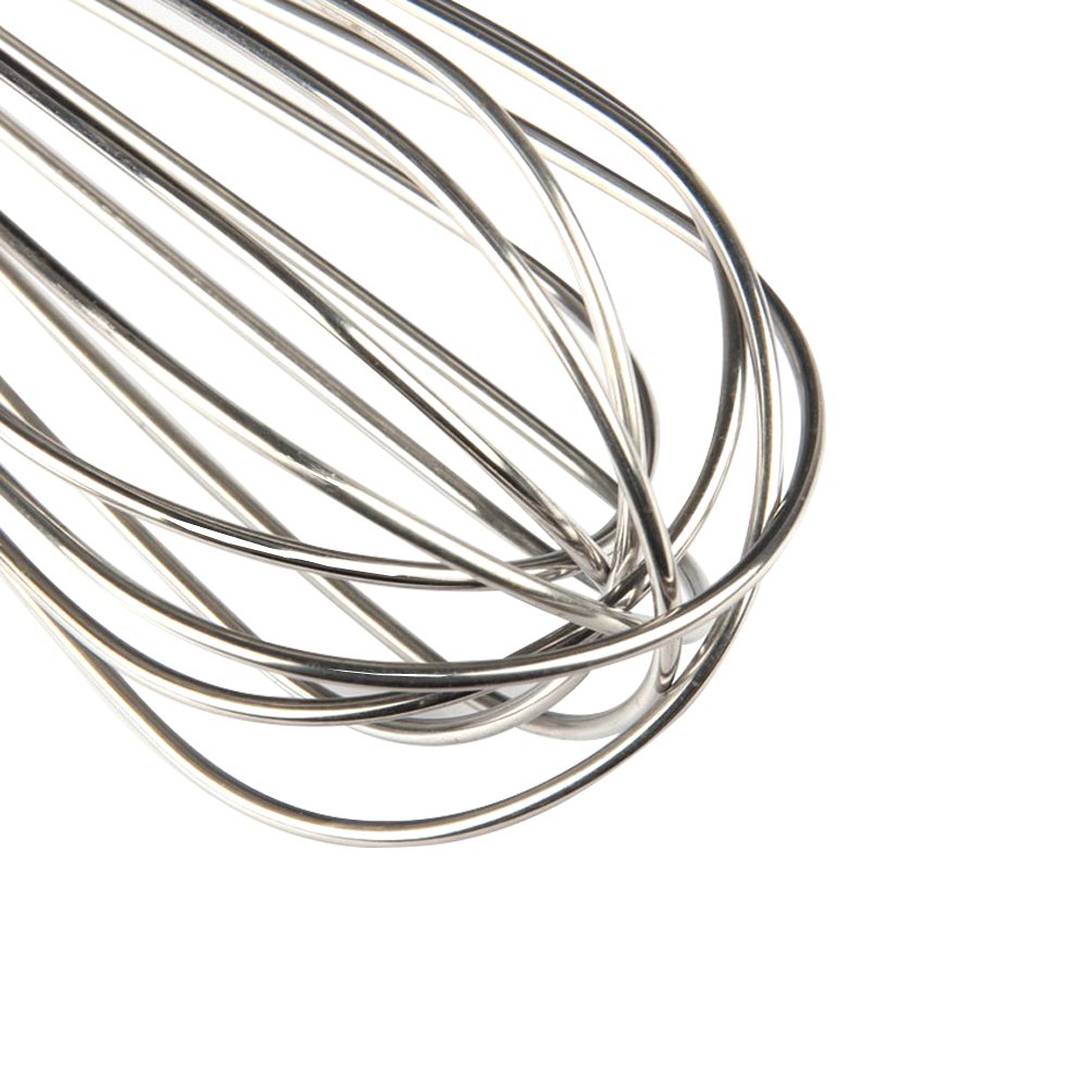 D Drneeko Stainless Steel Wire Balloon Whisk- 8 Sturdy Wires, 10-Inch Food Mixer Beater Heavy Duty Hanging Hook