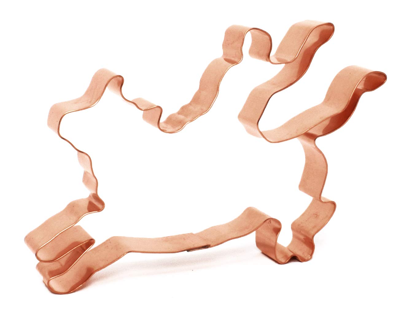 Professional Bull Rider Cowboy Cookie Cutter 5.5 X 4.75 Inches - Handcrafted Copper Cookie Cutter By The Fussy Pup