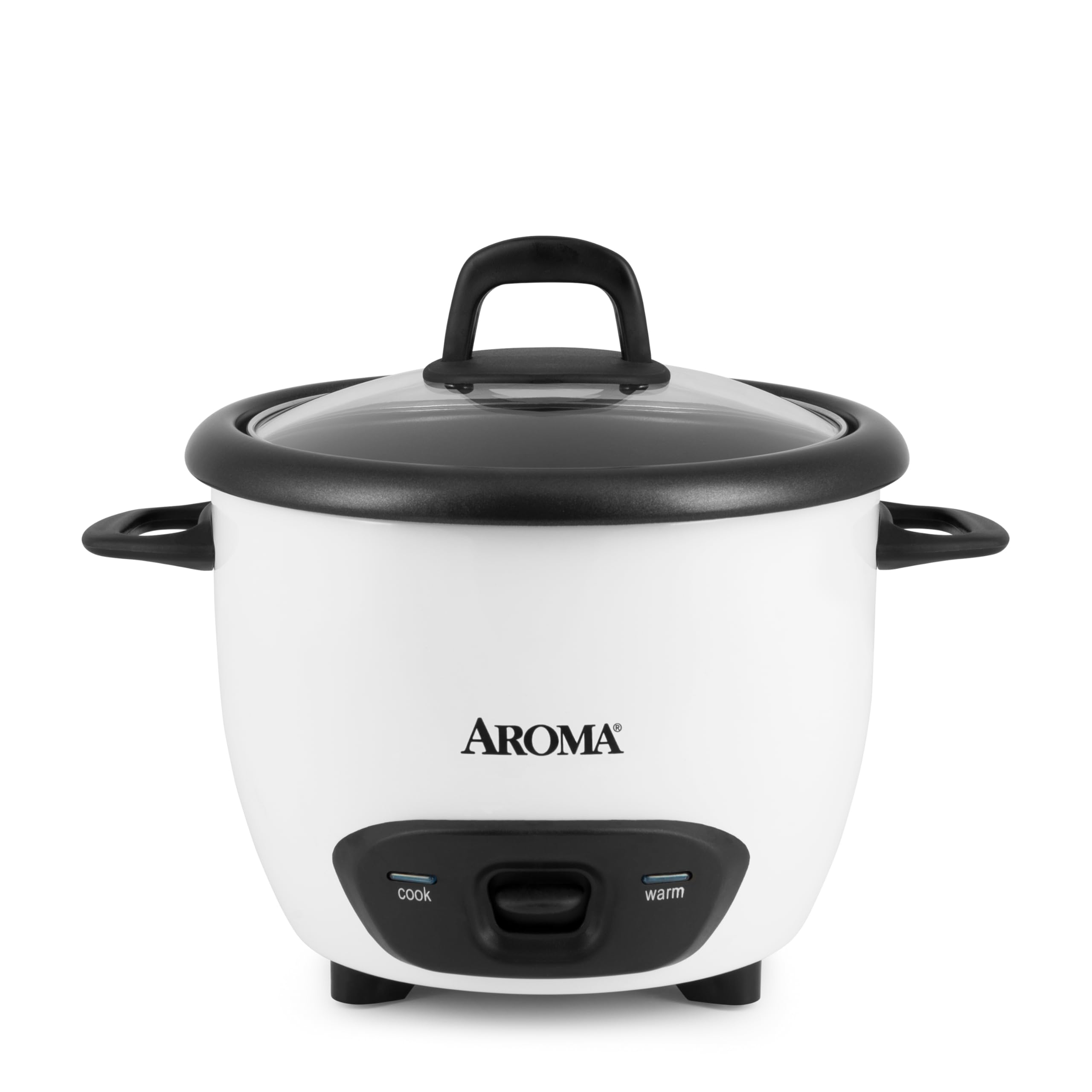 Aroma Housewares 6Cup (Cooked) (3Cup UNCOOKED) PotStyle Rice Cooker (ARC743G) , White