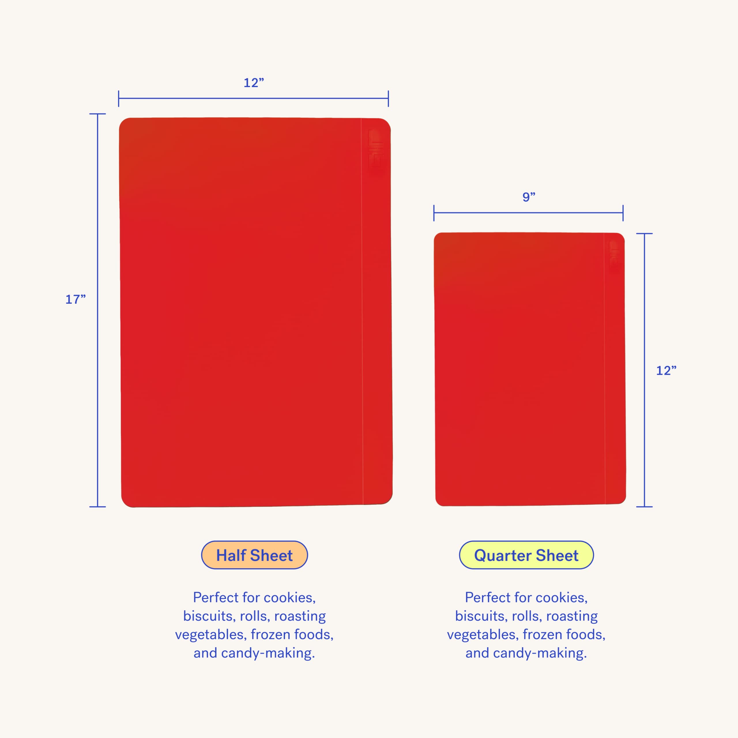 Gir: Get It Right Premium Silicone Baking Mat - Non-Stick, Heat Resistant For Cooking, And Baking Quarter Sheet - 9 X 12, Slate