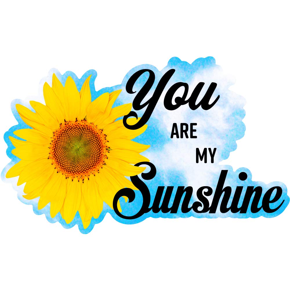 Stikart ''You Are My Sunshine'' Wall Decal With A Sunflower And Blue Sky, 13.5-Inches W By 8.3- Inches H